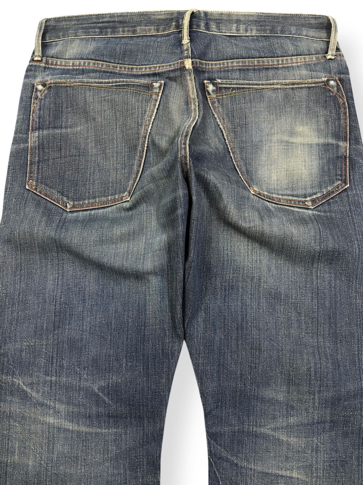 Earnest Sewn Vintage 2000s Earnest Sewn Half Selvedge Distressed Jeans Size US 35 - 12 Thumbnail