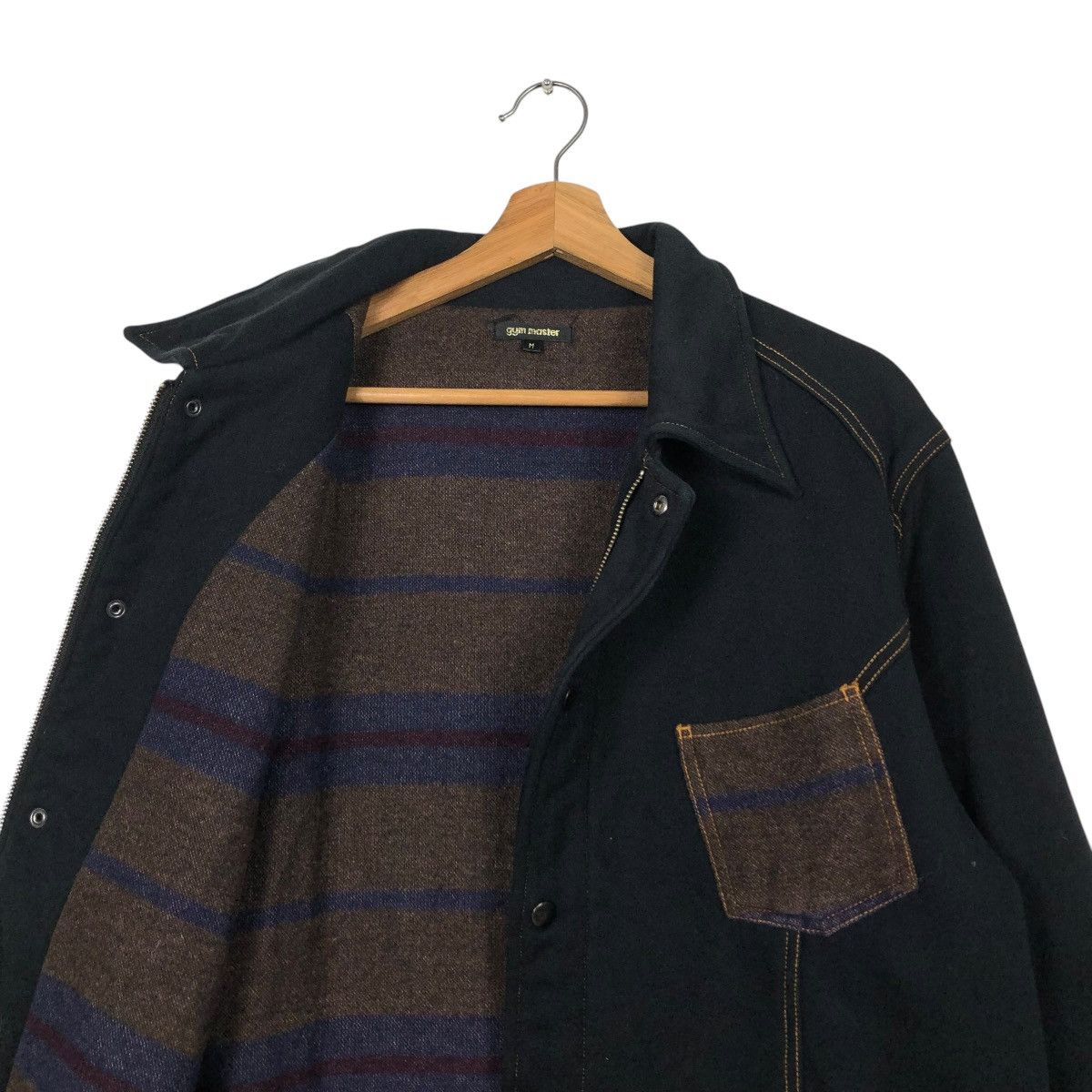 Japanese Brand 🔥VINTAGE DETROIT CHORE JACKET GYM MASTER BLANKET STRIPED Size US M / EU 48-50 / 2 - 14 Thumbnail