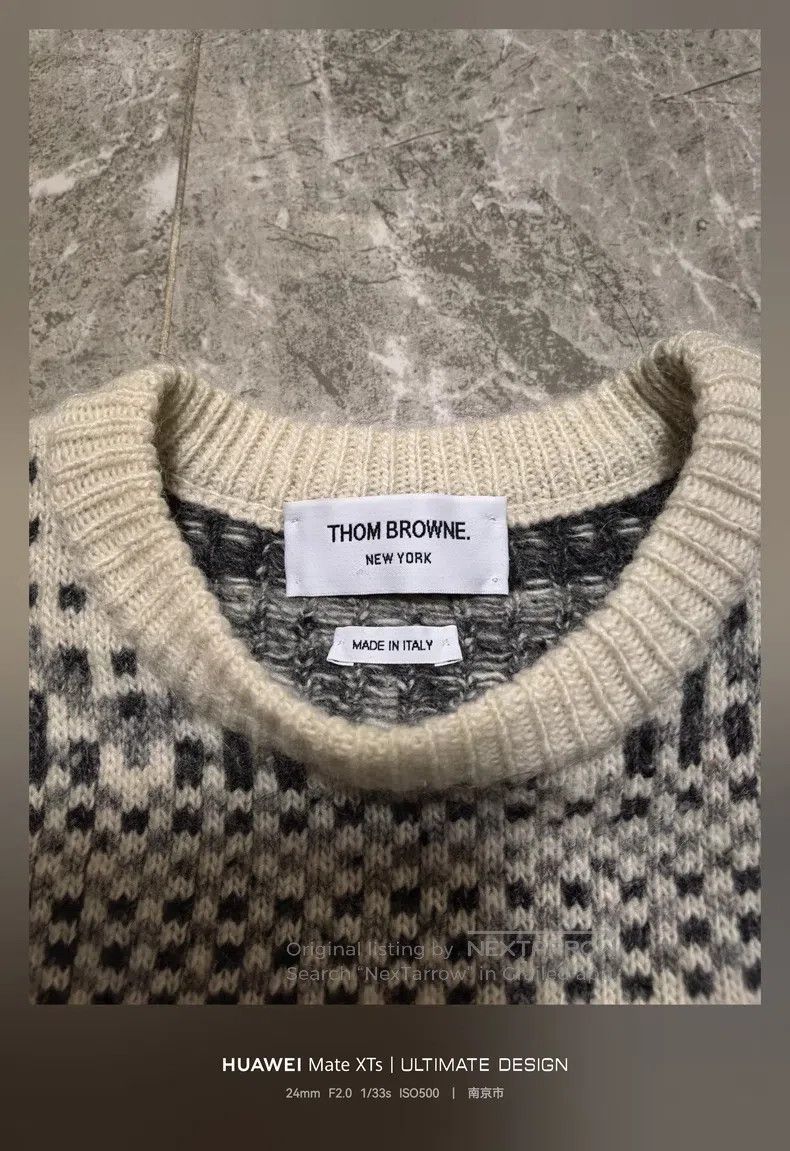 Thom Browne Thom Browne Fair Isle patterned knitted sweater Size US XS / EU 42 / 0 - 4 Thumbnail