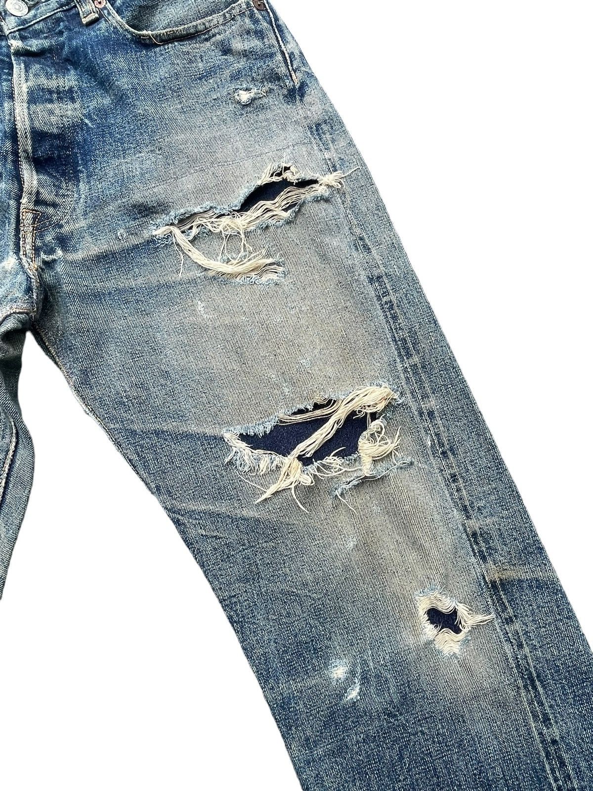 Denime × Vintage Vintage Denime Selvedge Distresed Denim Size US 32 / EU 48 - 5 Thumbnail