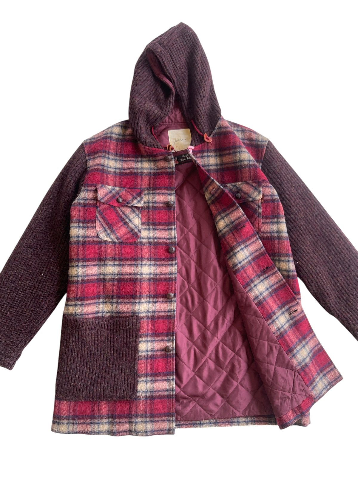 Karl Helmut Karl Helmut Check Hooded Parka Size US M / EU 48-50 / 2 - 7 Thumbnail