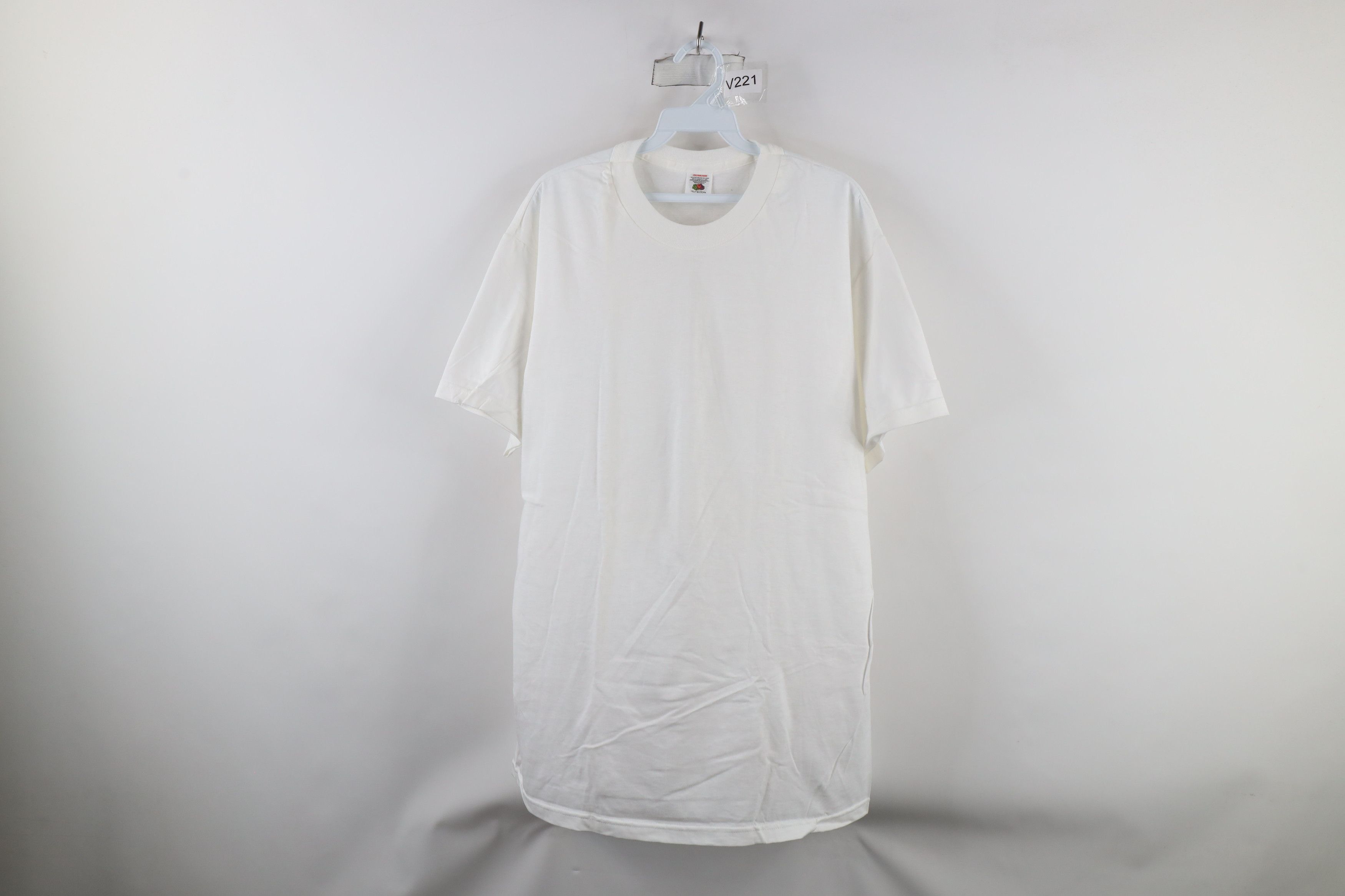 Vintage Vintage 90s Streetwear Cotton Short Sleeve T-Shirt White Size US L / EU 52-54 / 3 - 1 Thumbnail