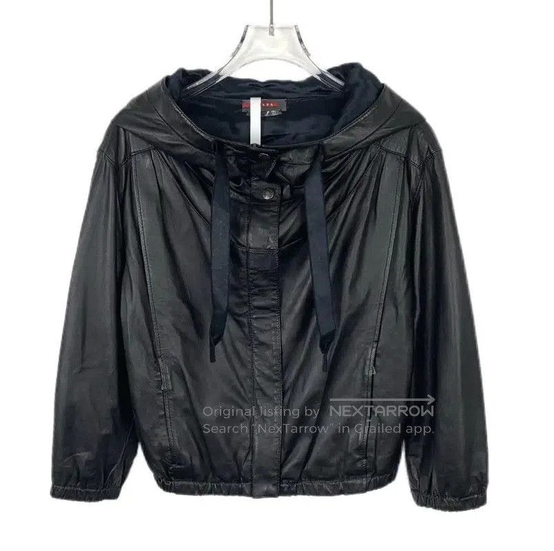 Prada Prada Black Leather Jacket for Men. Size US M / EU 48-50 / 2 - 1 Thumbnail