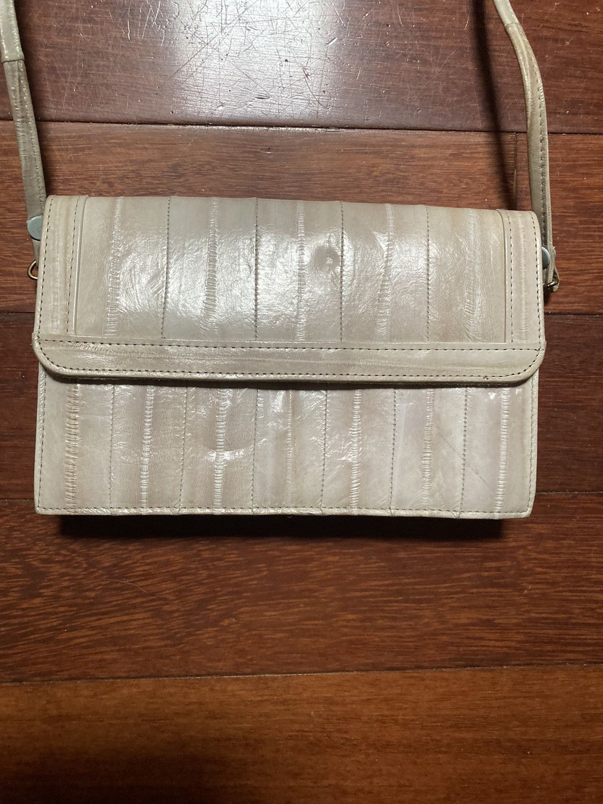 Vintage Eel skin leather crossbody bag Size ONE SIZE - 2 Thumbnail