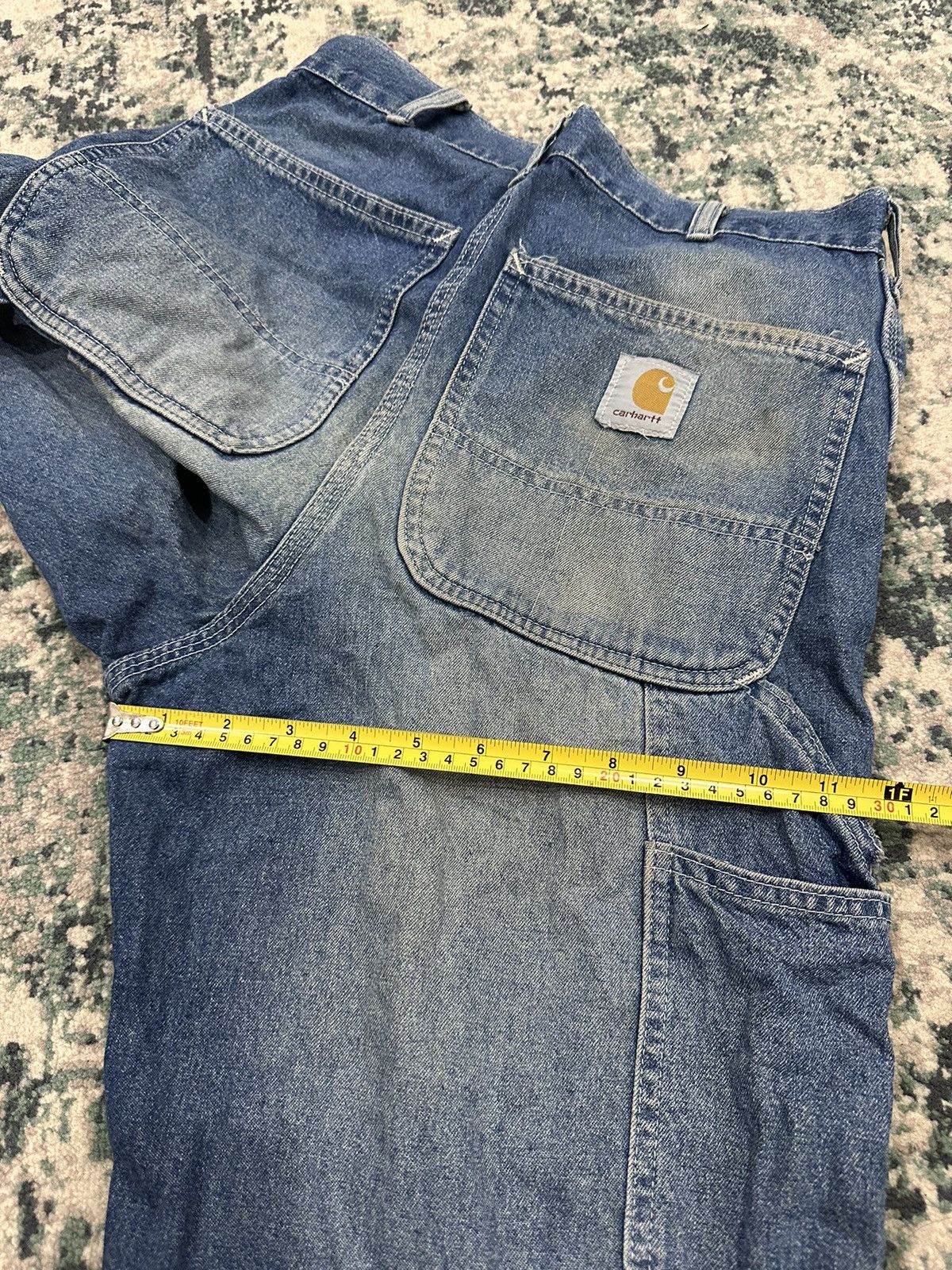 Carhartt Vintage Carhartt Carpenter Denim Baggy Single Knee Work Pant Size US 29 - 16 Thumbnail