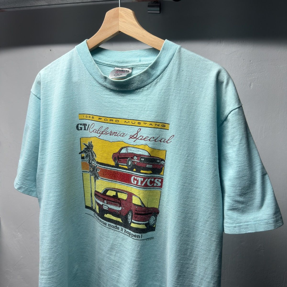 Vintage 80s Mustang GT California Special Shirt ERD Grunge Chrome Size US L / EU 52-54 / 3 - 3 Thumbnail