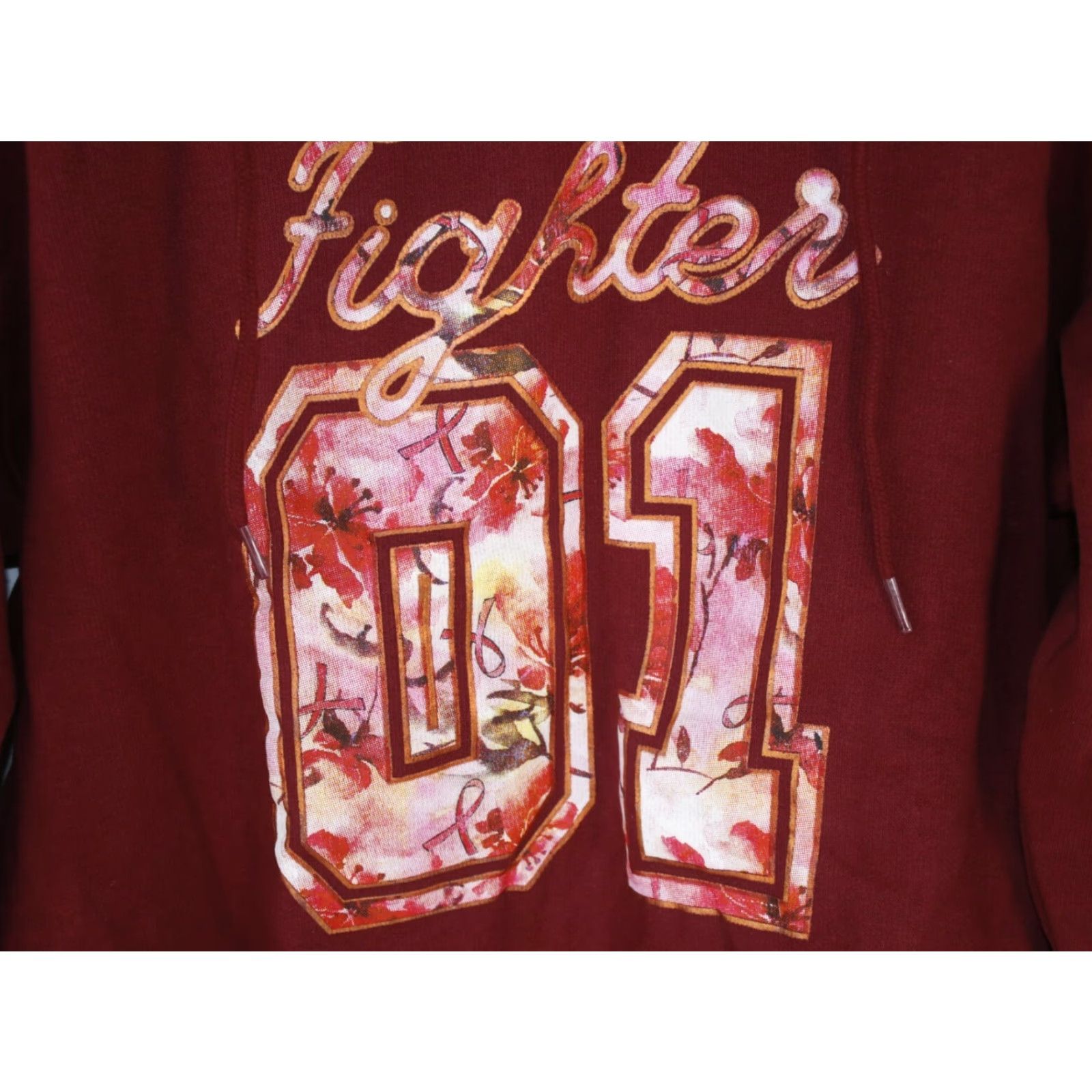 Olive VINTAGE Live Breathe Fight Hoodie Cancer Awareness Womens Fighter 01 Red L Hoodie Women 01 Red Cancer Awareness Womens L Size L / US 10 / IT 46 - 3 Thumbnail