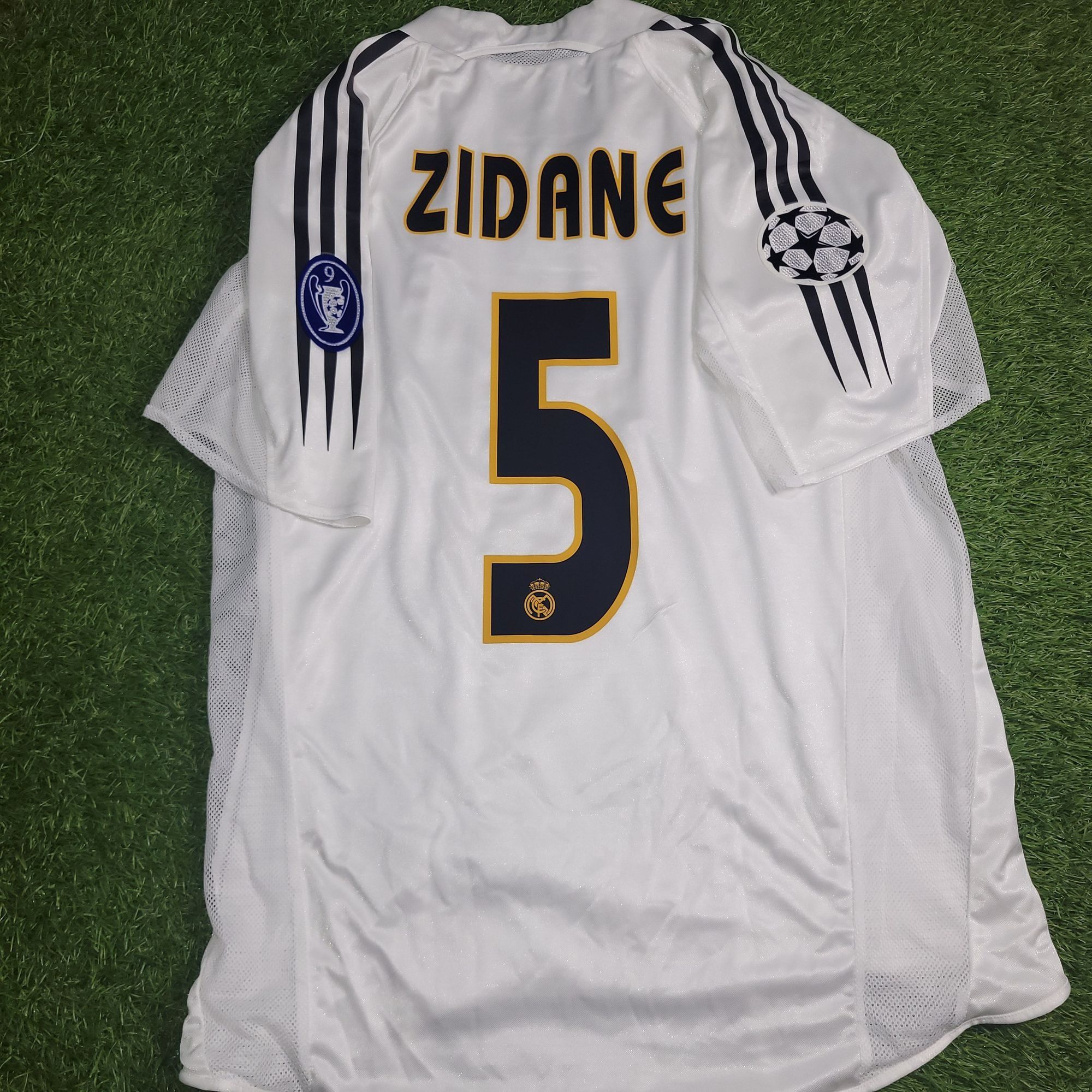 Adidas Zidane Real Madrid PLAYER ISSUE 2004 2005 Soccer Jersey M Size US M / EU 48-50 / 2 - 1 Thumbnail