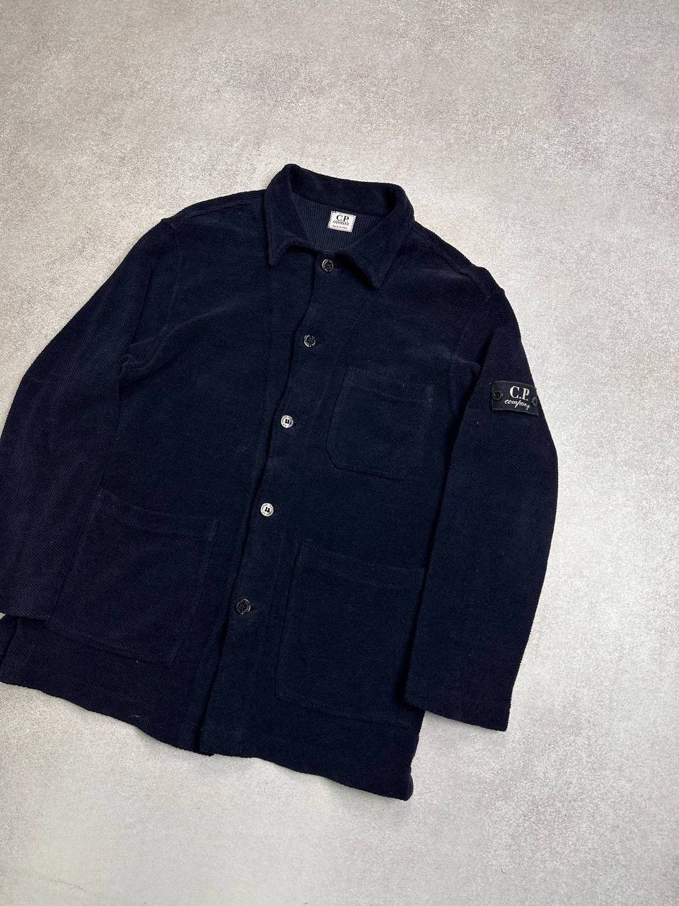 C.P. Company Vintage C.P Company Patch Navy Button Overshirt Jacket M Size US M / EU 48-50 / 2 - 2 Thumbnail