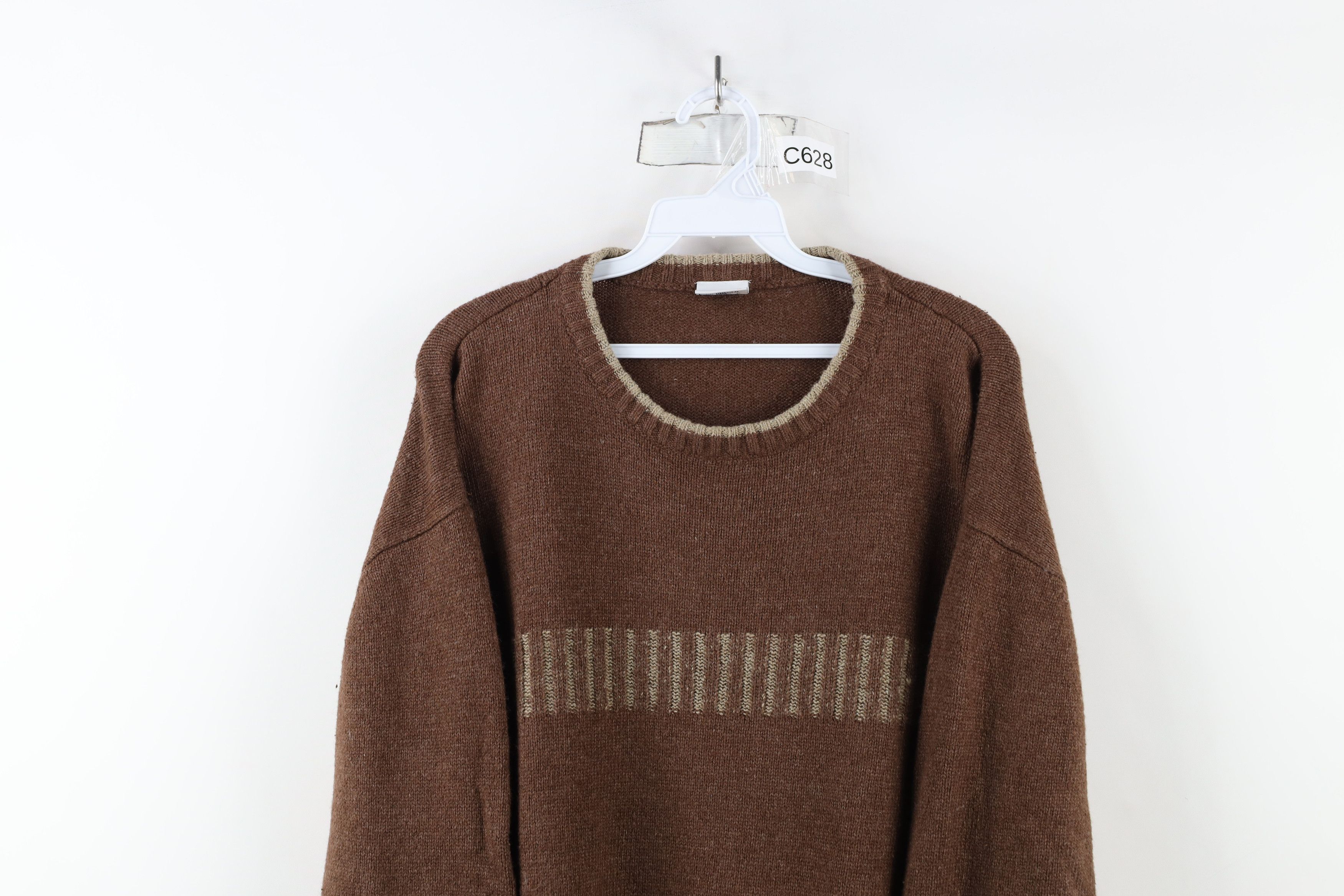 Columbia × Vintage Vintage 90s Y2K Columbia Wool Blend Ribbed Knit Sweater Size US L / EU 52-54 / 3 - 2 Thumbnail