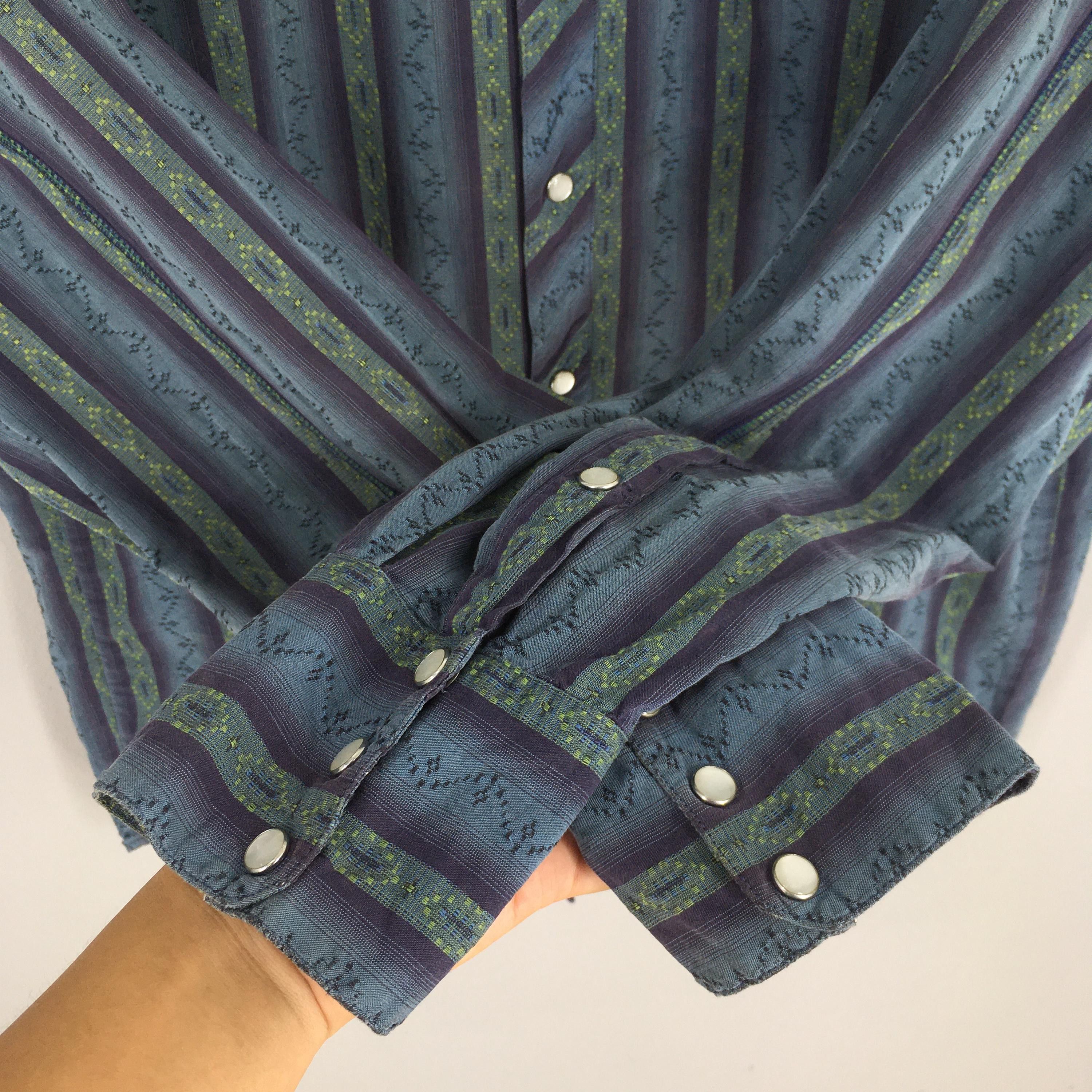 Flannel × Patagonia × Vintage Vintage Patagonia Western Stripes Pearl Snap Shirt Medium Size US M / EU 48-50 / 2 - 4 Thumbnail