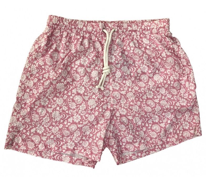 Kiton Kiton 🇮🇹 bohemian dusty rose resort pool swim trunks S NWT Size US 32 / EU 48 - 1 Thumbnail