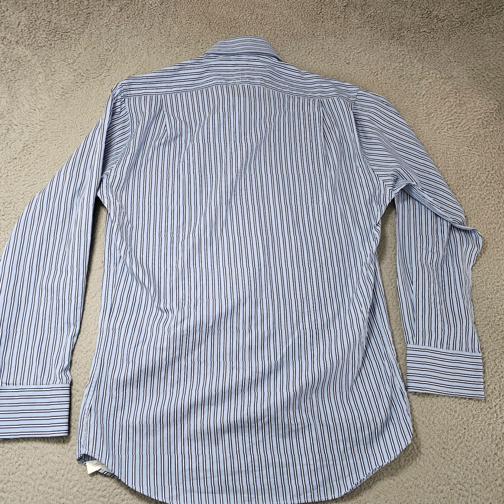 Peter Millar Peter Millar Shirt Mens 15 Blue Pinstriped Woven Casual Button Down Cotton Size US M / EU 48-50 / 2 - 5 Thumbnail