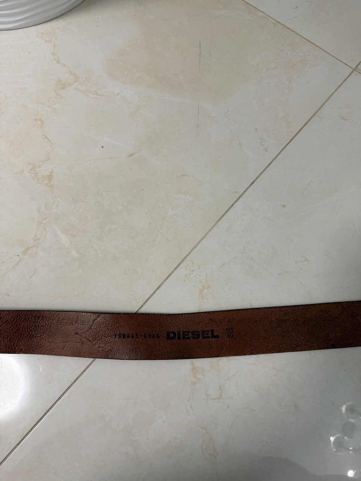 Diesel Diesel Belt vintage opium brown Size 36 - 9 Thumbnail