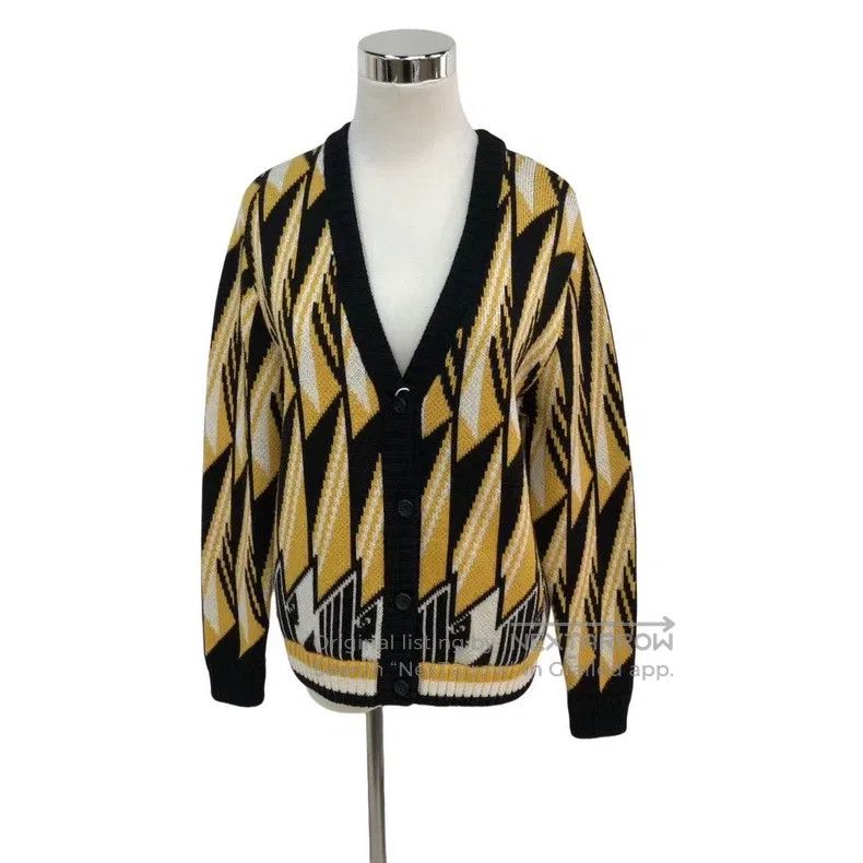 Miu Miu Miu Miu 36 Newly-cut wool cardigan Size S / US 4 / IT 40 - 1 Thumbnail