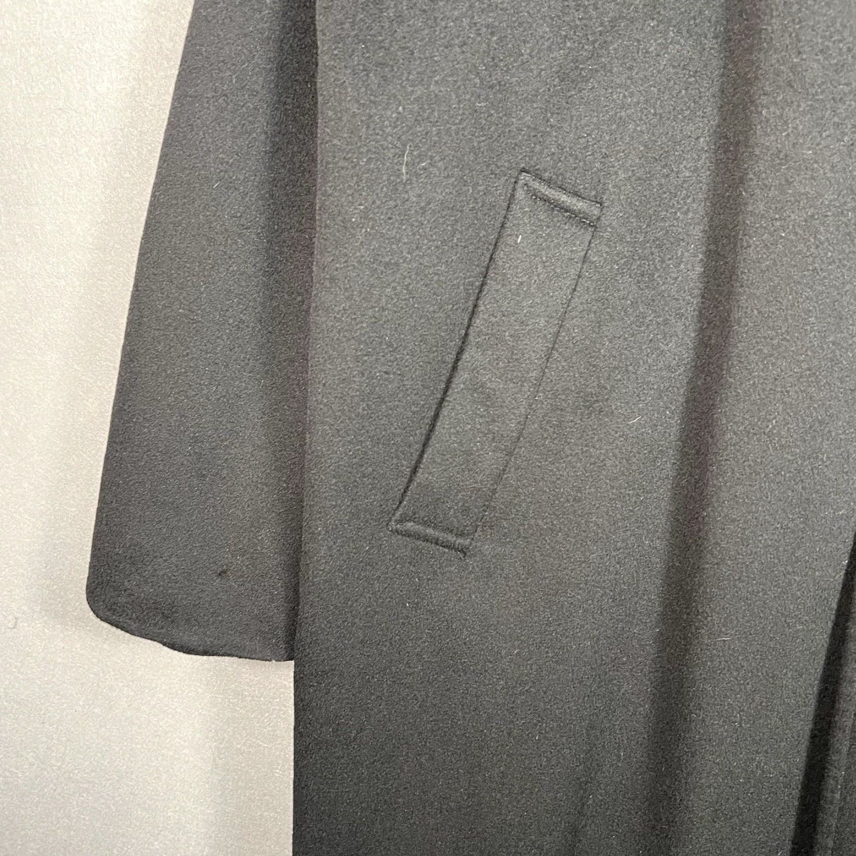 Loro Piana VINTAGE jacob siegel Loro Piana Storm System Rain & Wind Protection Wool Overcoat 46R Black Wool Coat Mens 46R Modern Italian Theme Size US S / EU 44-46 / 1 - 6 Thumbnail