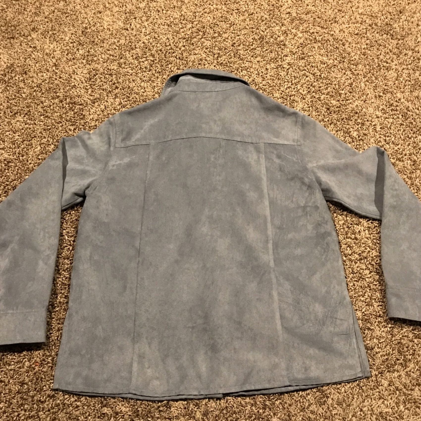 Vintage Allison Morgan Womens S Polyester Blue Button Up Long Sleeve Shirt Nwt A32 Size S / US 4 / IT 40 - 4 Thumbnail