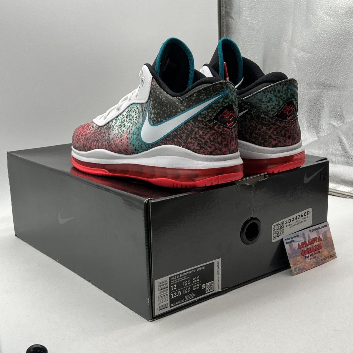 Nike Lebron 8 low Miami night Size US 12 / EU 45 - 4 Thumbnail