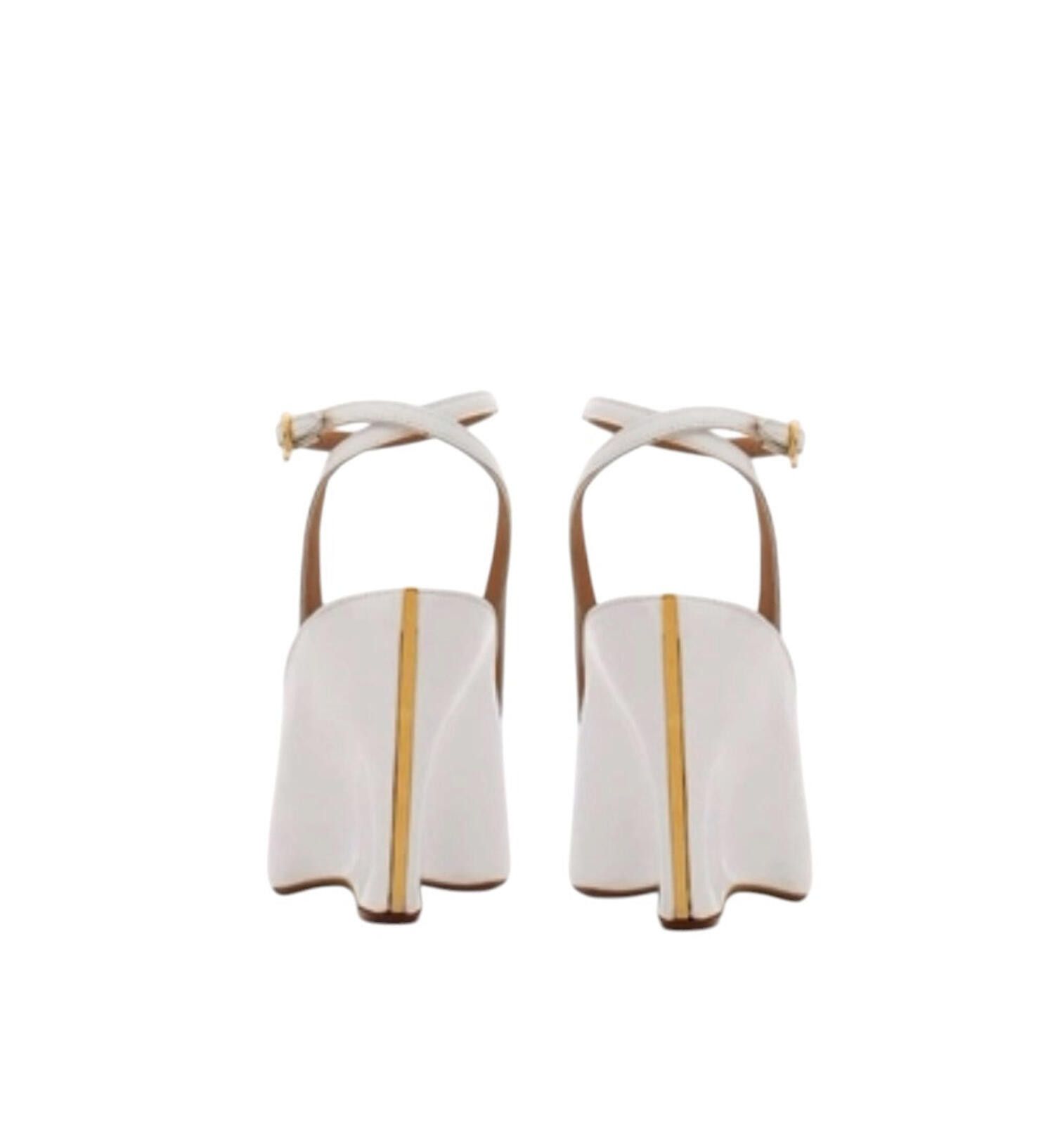 Salvatore Ferragamo Ferragamo Peep Toe Wedge Sandal Size ONE SIZE - 3 Thumbnail