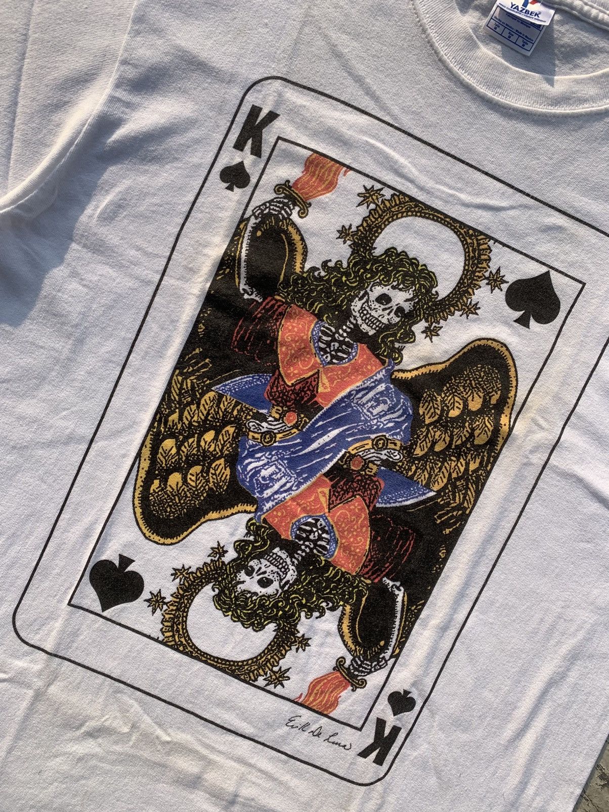 If Six Was Nine Vintage 90’s Graphic Art Evil De Luna Playing Cards Vkei Size US M / EU 48-50 / 2 - 2 Thumbnail