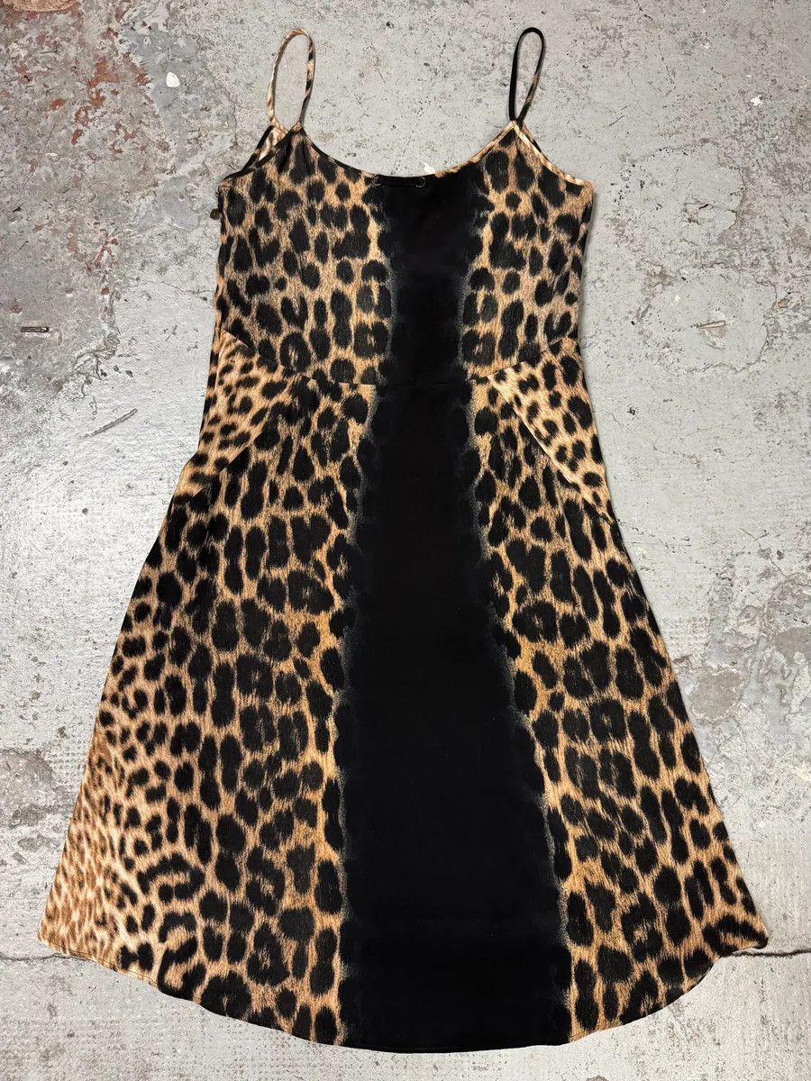 Just Cavalli 2000s Cavalli Panther Leopard Black Dress Size S / US 4 / IT 40 - 4 Thumbnail