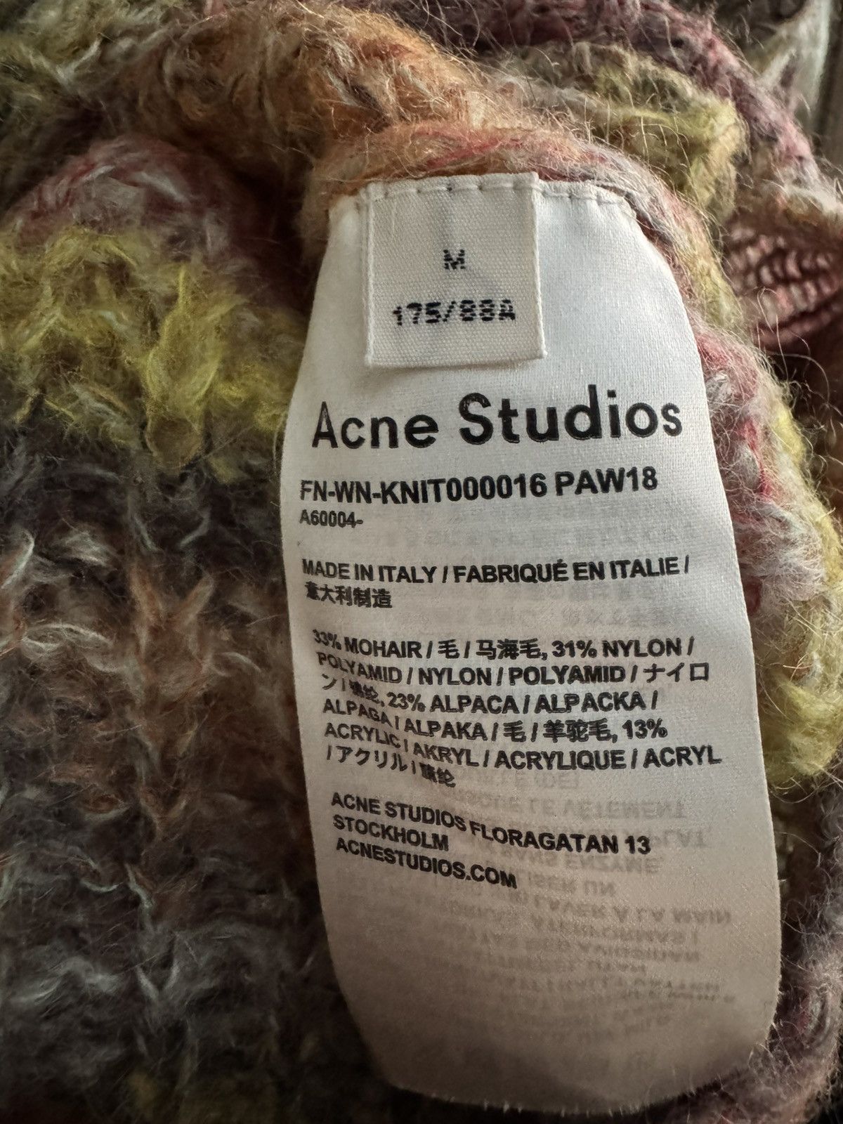 Acne Studios Acne Studios Colorful Mohair Sweater Size US M / EU 48-50 / 2 - 3 Thumbnail