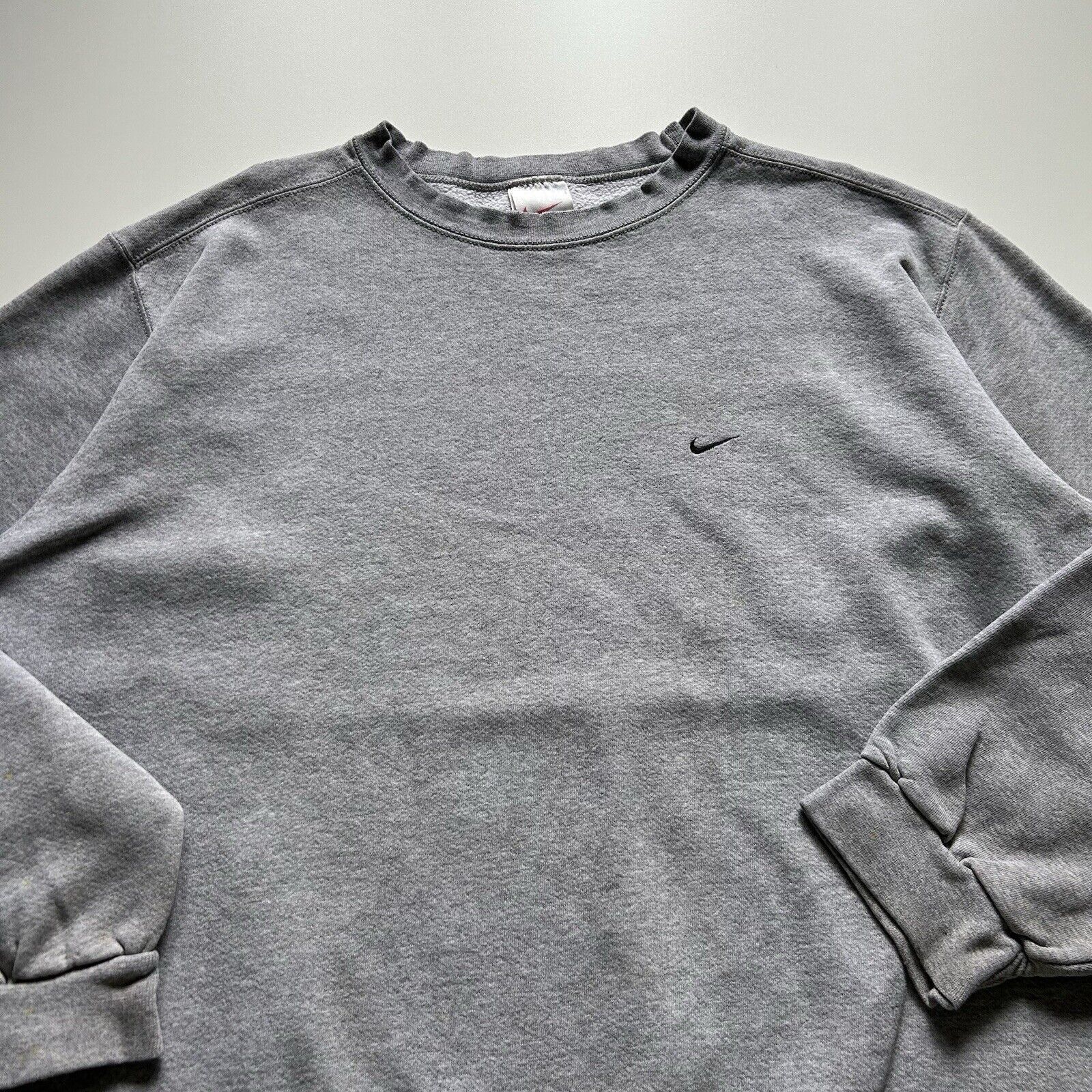 Nike Vintage 90s Nike Air Swoosh Crewneck Sweatshirt XXL Gray USA Size US XXL / EU 58 / 5 - 2 Thumbnail