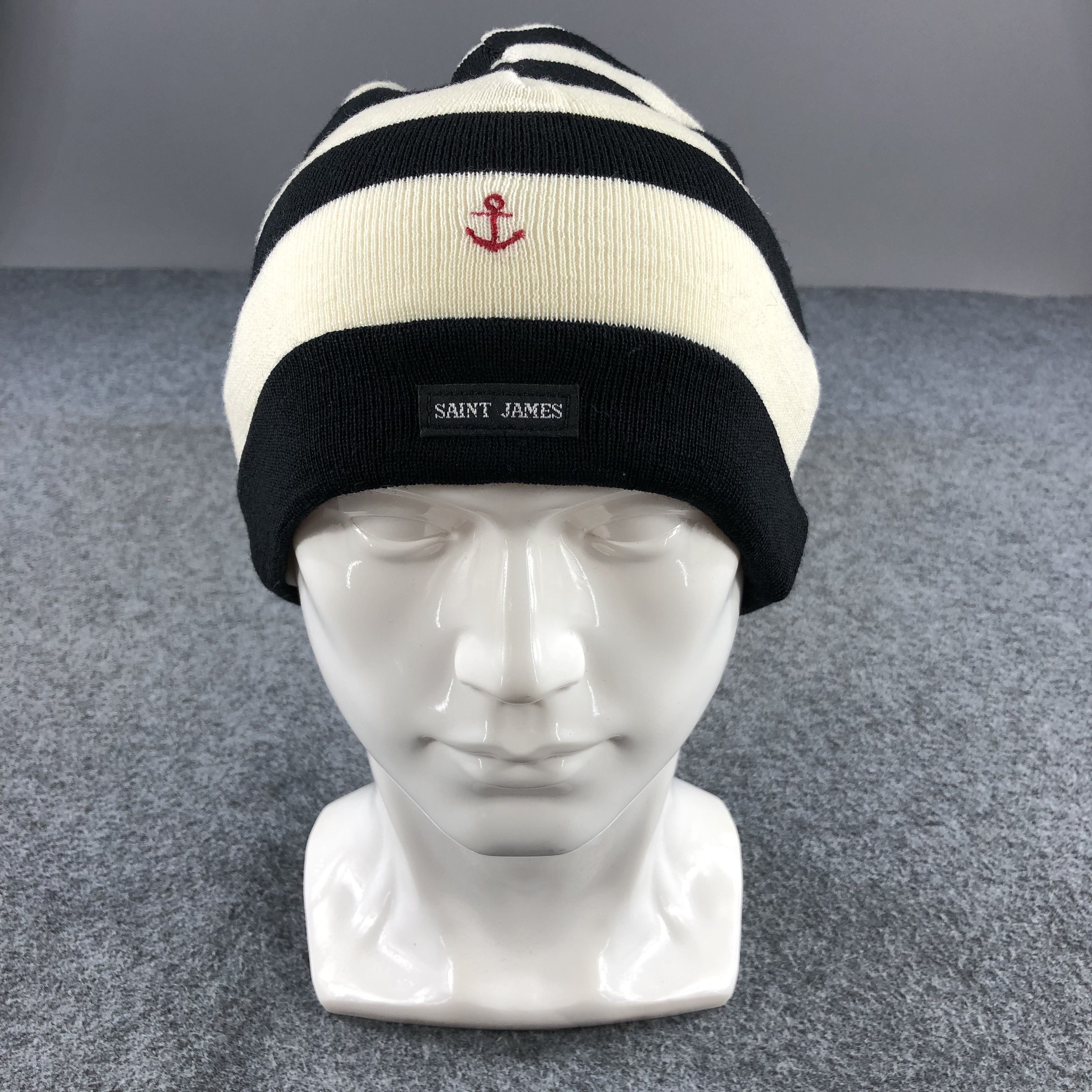 Saint James Saint James Stripes Wool Beanie Snowcap Snow Hat B319 Size ONE SIZE - 1 Thumbnail