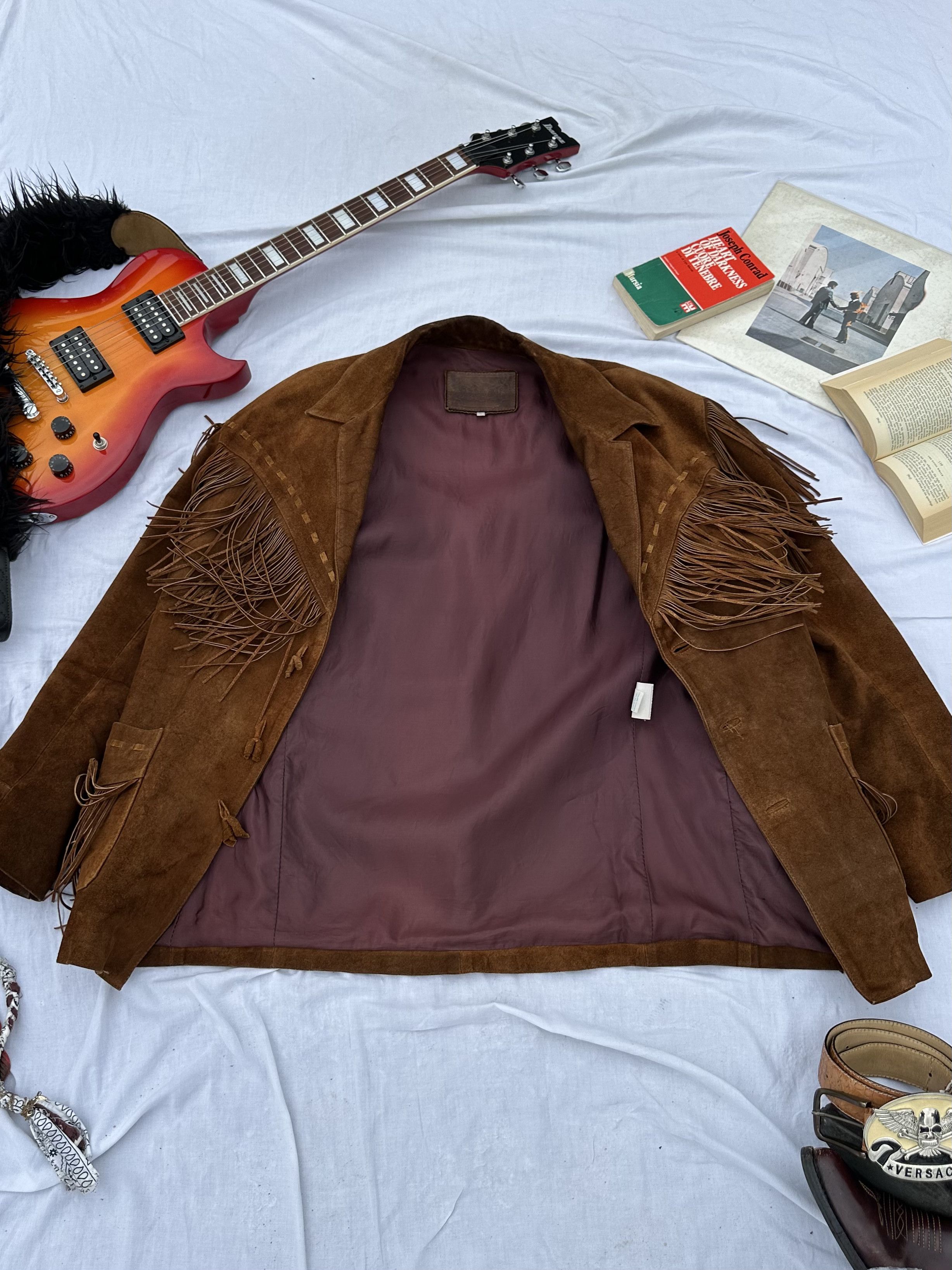 Vintage 1990s Suede Fringe Jacket - Cowboy Style M Size US M / EU 48-50 / 2 - 3 Thumbnail