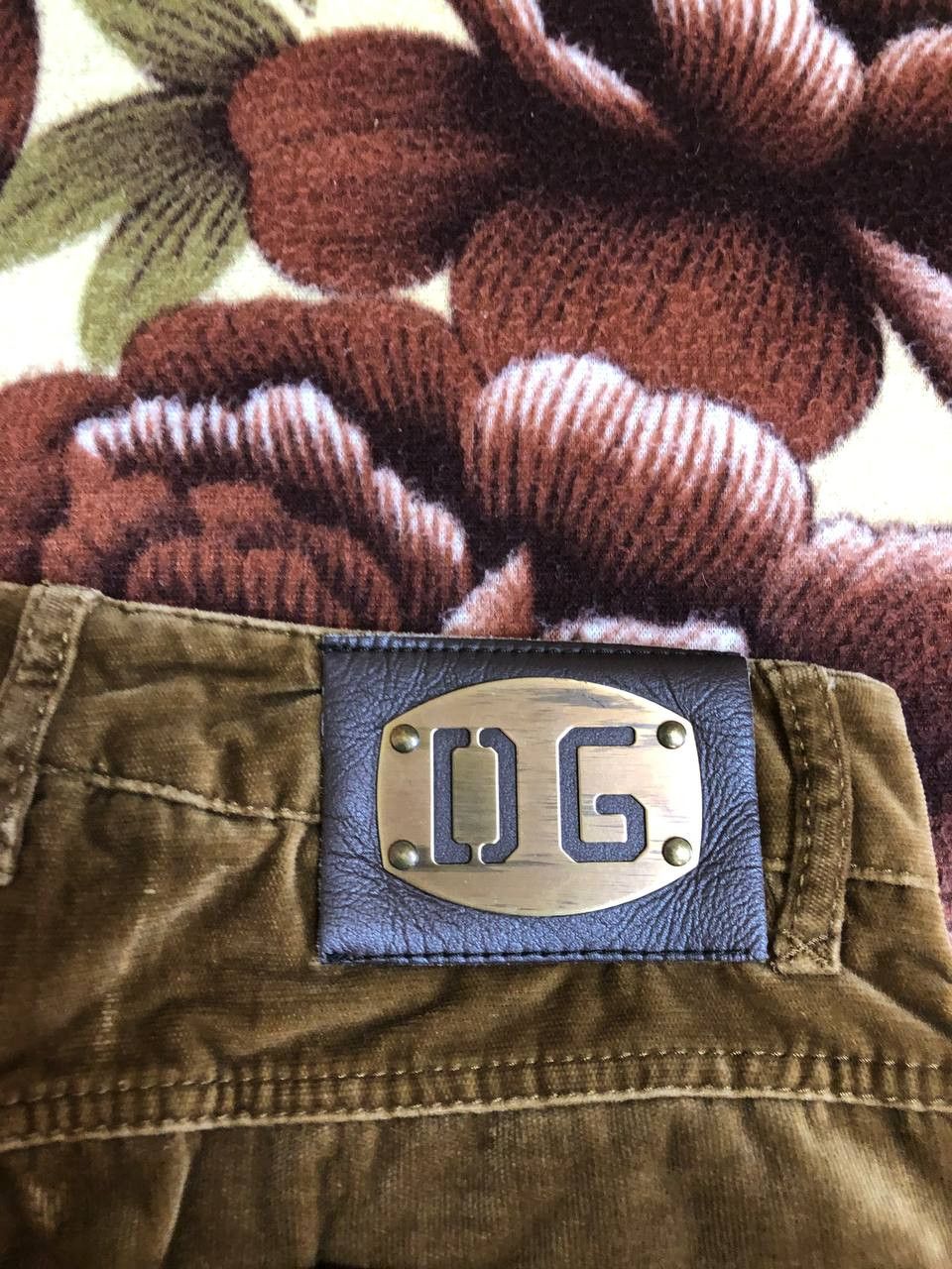 Dolce & Gabbana Dolce & Gabbana Vintage Brown Runway Velvet Bootcut Pants Size 26" / US 2 / IT 38 - 5 Thumbnail