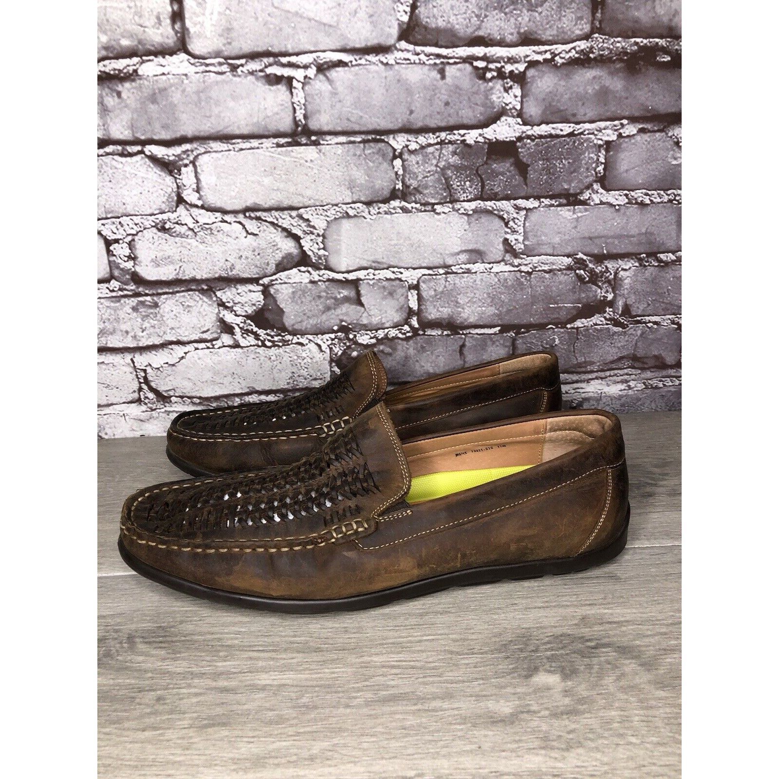 Florsheim Florsheim Brown Leather BasketWeaves Driving Shoes Men Sz 11 Size US 11 / EU 44 - 16 Thumbnail