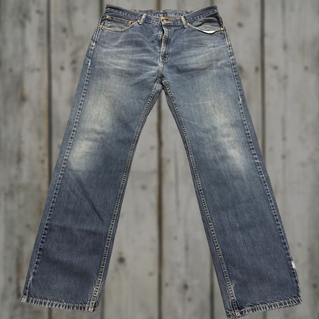 Levi's VINTAGE Levi's 505 Jeans Men's 36x32 Dark Washed Denim Slim Relaxed Fit Pants Jeans Bl ue 36 Men Straight Size US 36 / EU 52 - 1 Thumbnail