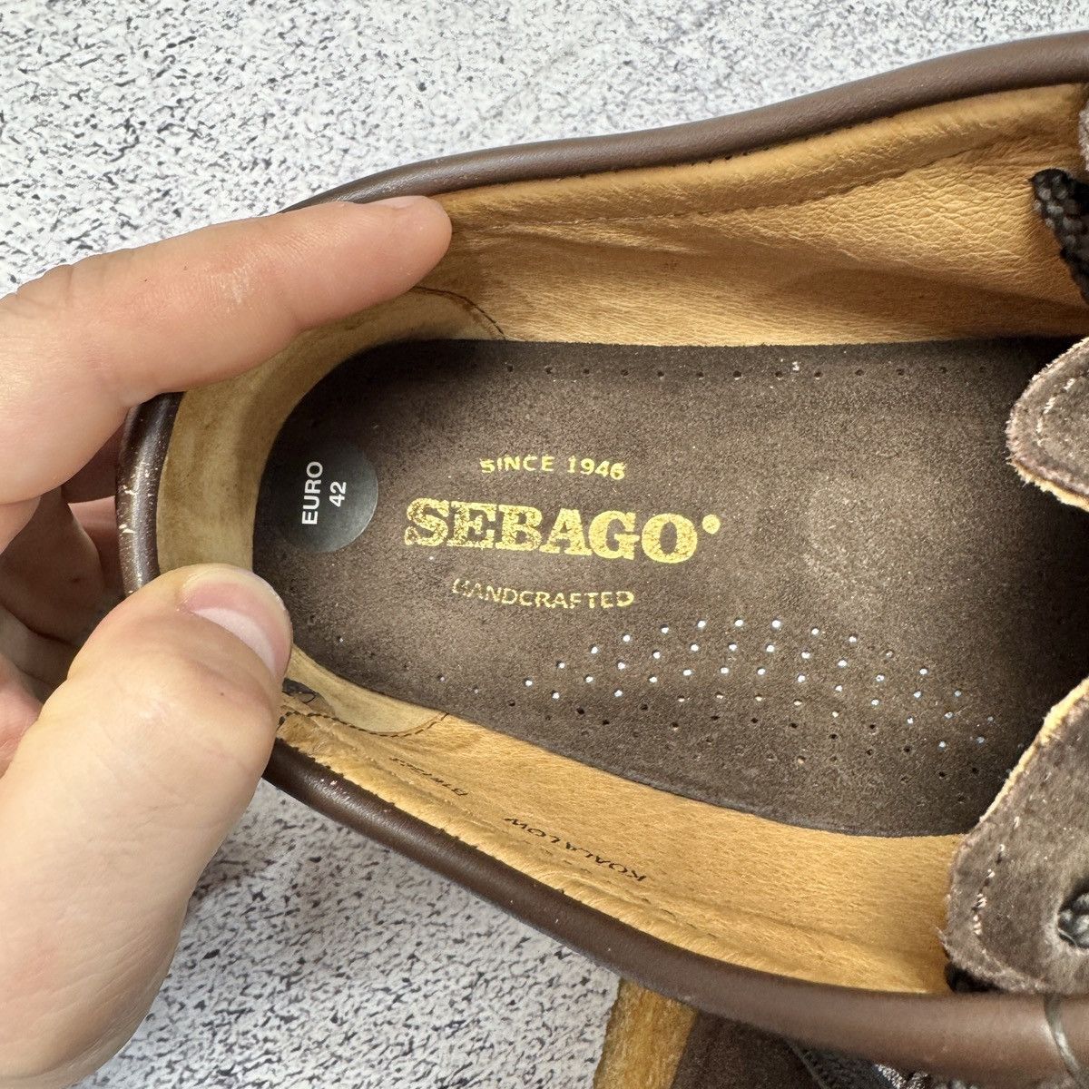 Handmade × Sebago Sebago Koala Low Brown Suede Handmade US8.5 UK8 EU42 27cm Size US 8.5 / EU 41-42 - 13 Thumbnail