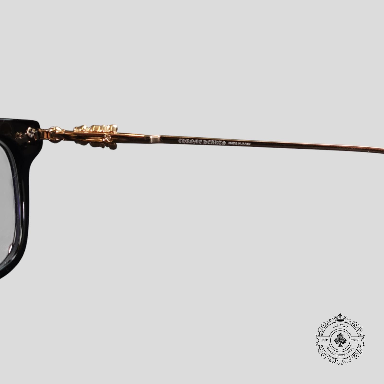 Chrome Hearts Chrome Hearts Snat Glasses in Black/Gold Size ONE SIZE - 7 Thumbnail