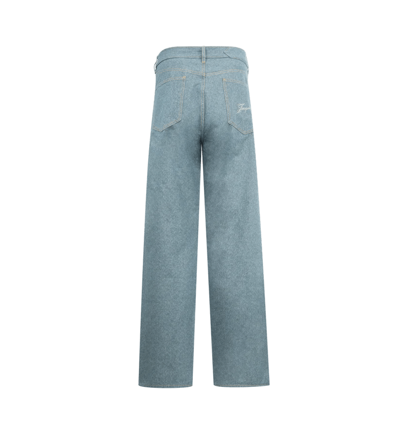 Jacquemus o1h1sh11225 Le de-Nimes Droit Jean in Blue Size US 32 / EU 48 - 2 Thumbnail