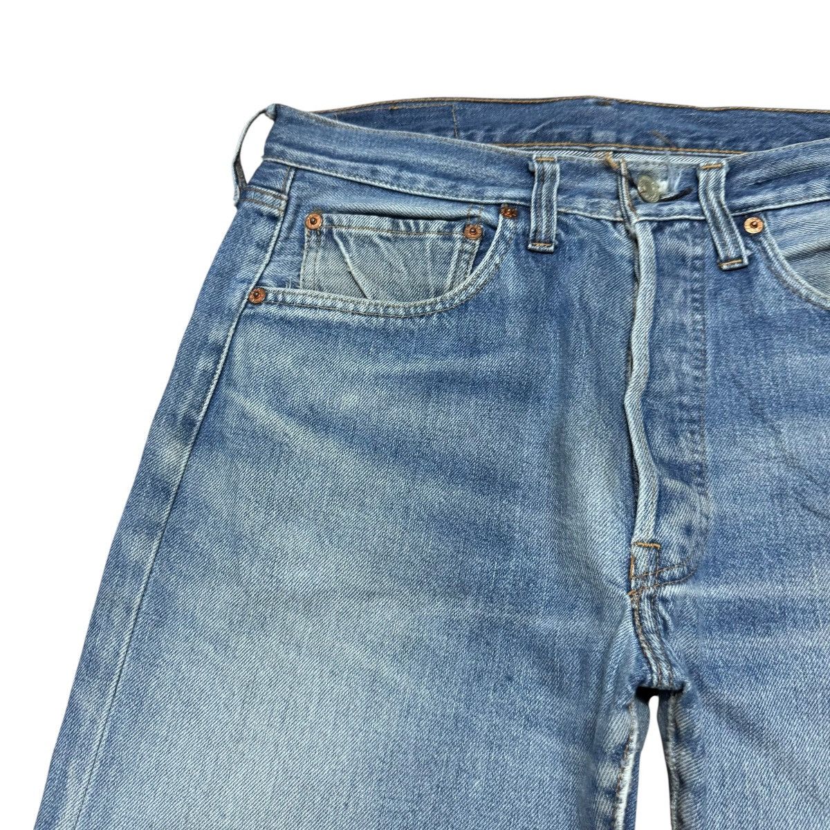 Levi's Vintage 80s Levis 501 Redline Selvedge Jeans #6 Size US 31 - 4 Thumbnail