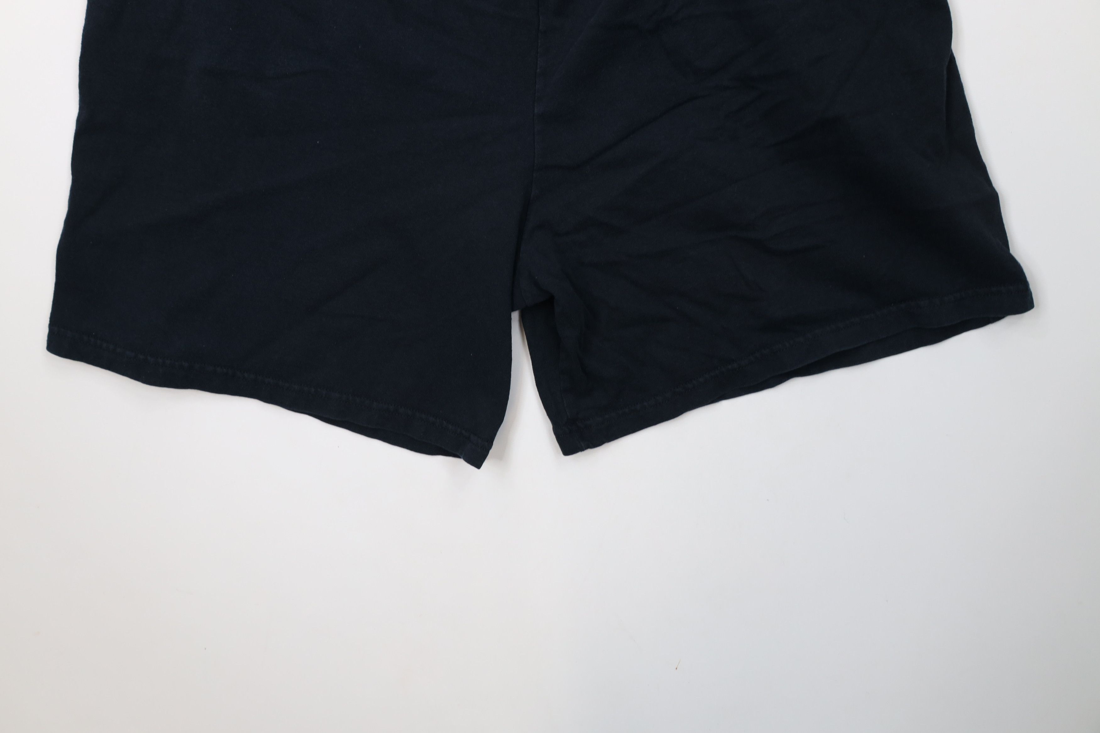 Vintage Vintage 90s Streetwear Blank Above Knee Cotton Shorts Black Size US 36 / EU 52 - 10 Thumbnail