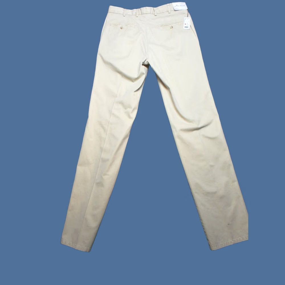Peter Millar Peter Millar Chino Pants Mens 32x36 Beige Yellow Khaki Raleigh Wash Twill Flat Front Mid Rise Preppy Academia Casual Business Dress Pants Mens Size US 32 / EU 48 - 1 Thumbnail