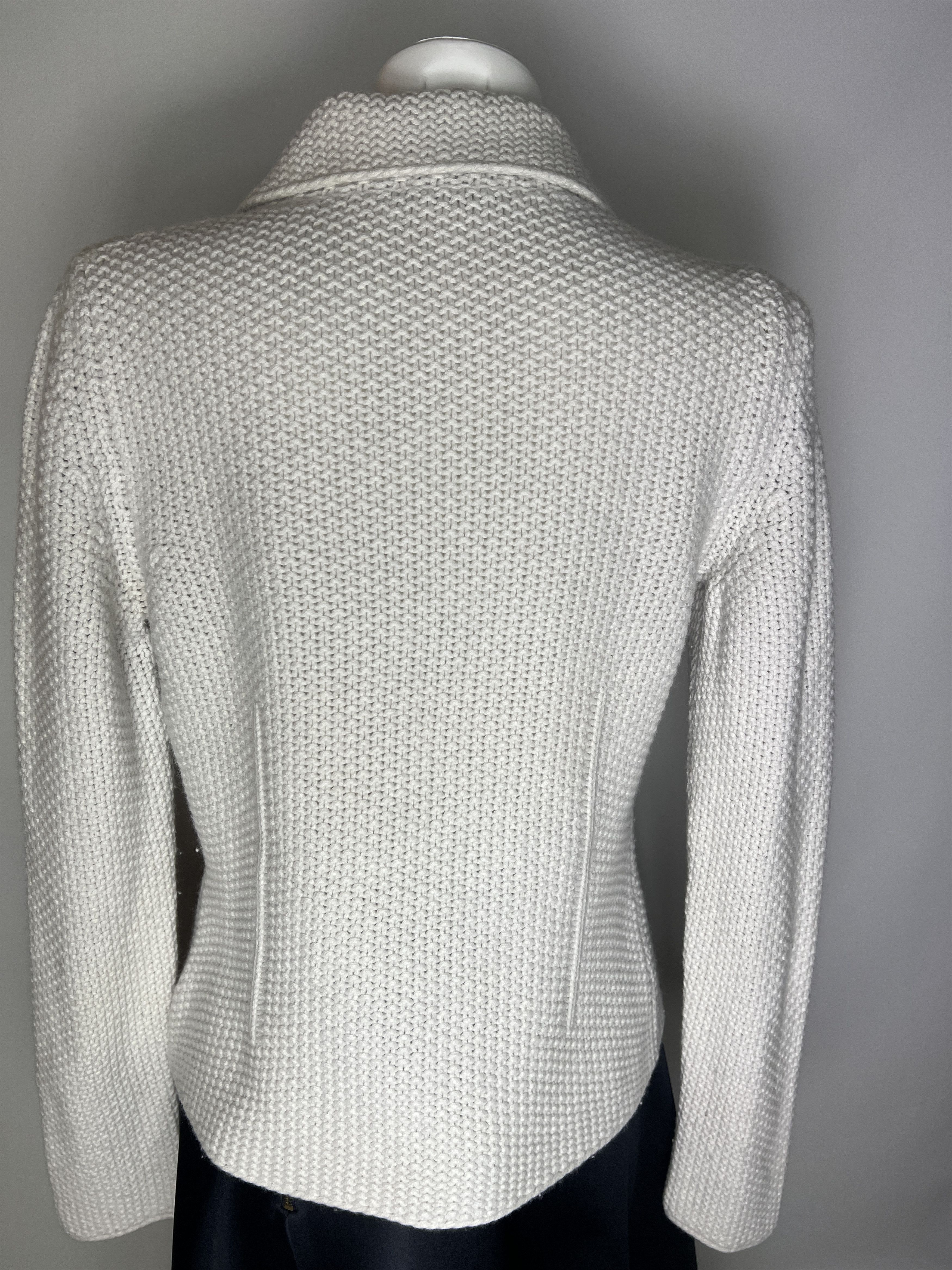 Fabiana Filippi Fabiana Filippi Women's Gray Wool Jacket Blazer Size L / US 10 / IT 46 - 8 Thumbnail