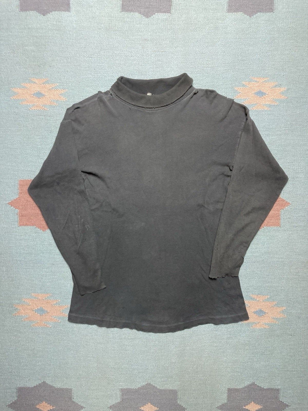 Vintage Vintage 1950s t shirt roll neck distressed thrashed large Size US L / EU 52-54 / 3 - 1 Thumbnail