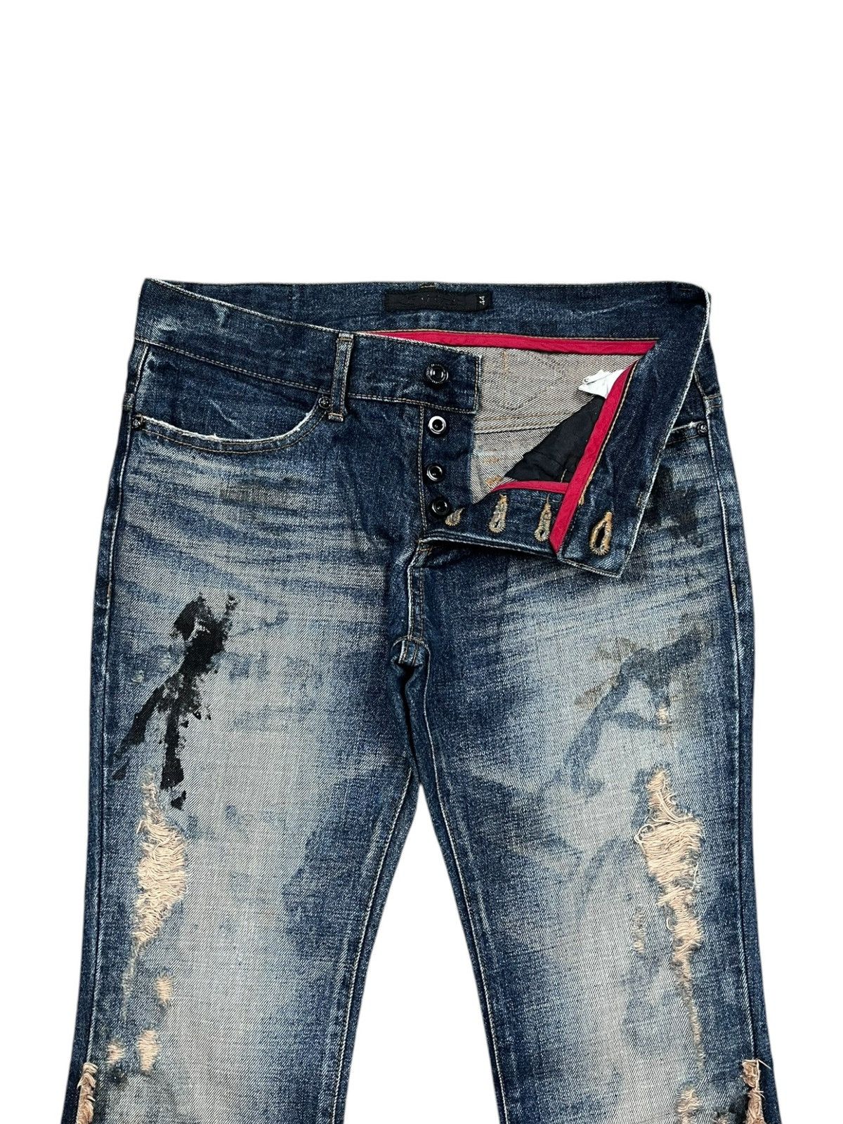GOSTAR DE FUGA Flare 🔥 Fuga Distressed Lowrise Denim Pants Size US 31 - 15 Thumbnail