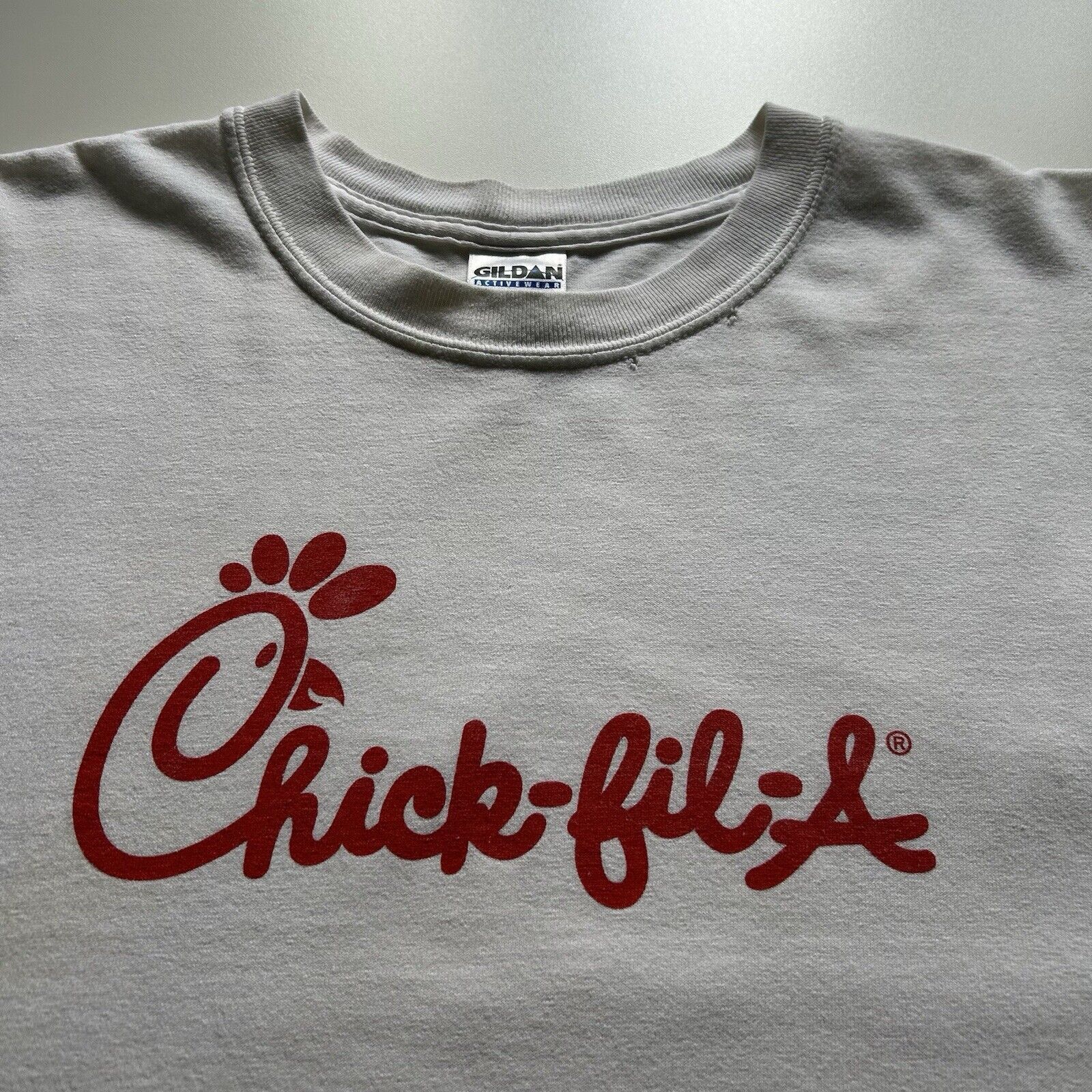 Gildan × Vintage Vintage Chick-Fil-A T Shirt Large Y2K Logo Promo Spell Out Size US L / EU 52-54 / 3 - 2 Thumbnail