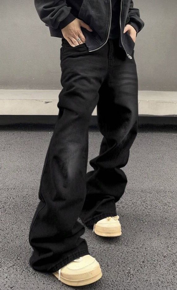 Horiuchi x zai Stacked Denim Jeans Drip Hip Hop