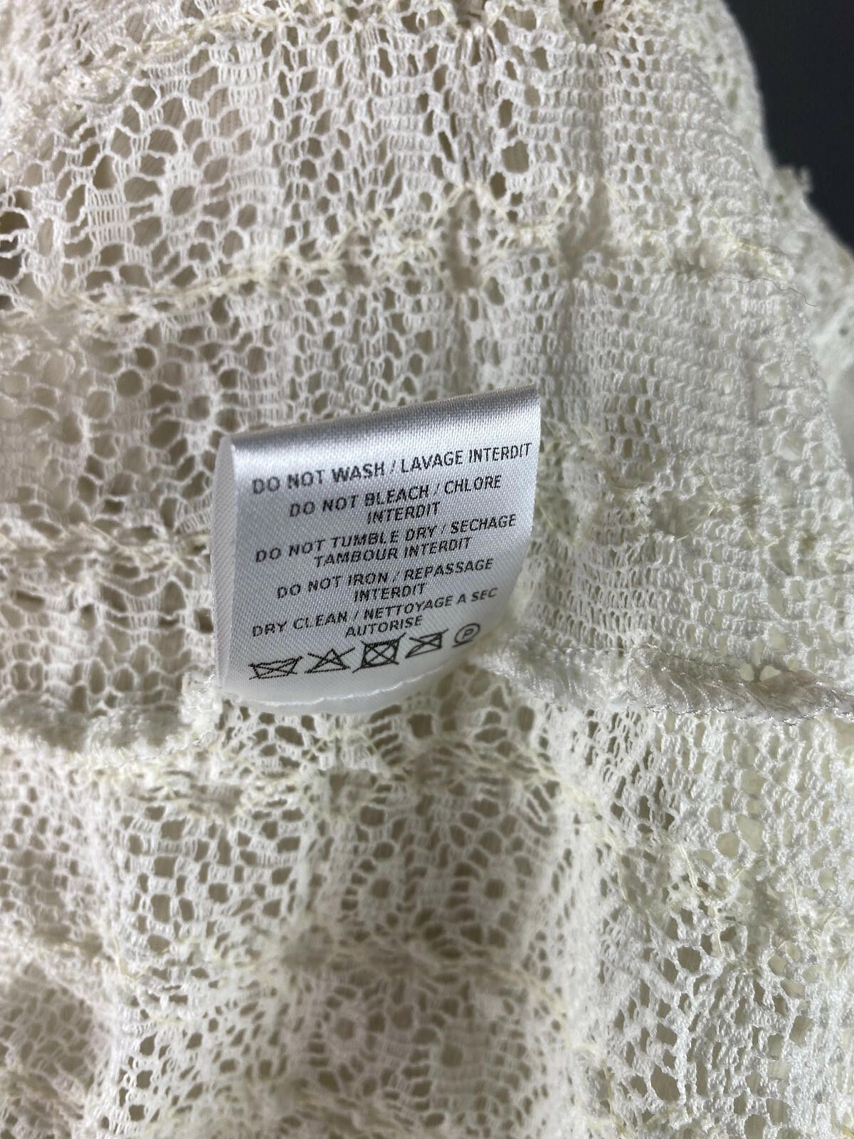 Iro Iro White Mesh Open Shoulder Blouse Sweater Size 36 Size M / US 6-8 / IT 42-44 - 9 Thumbnail