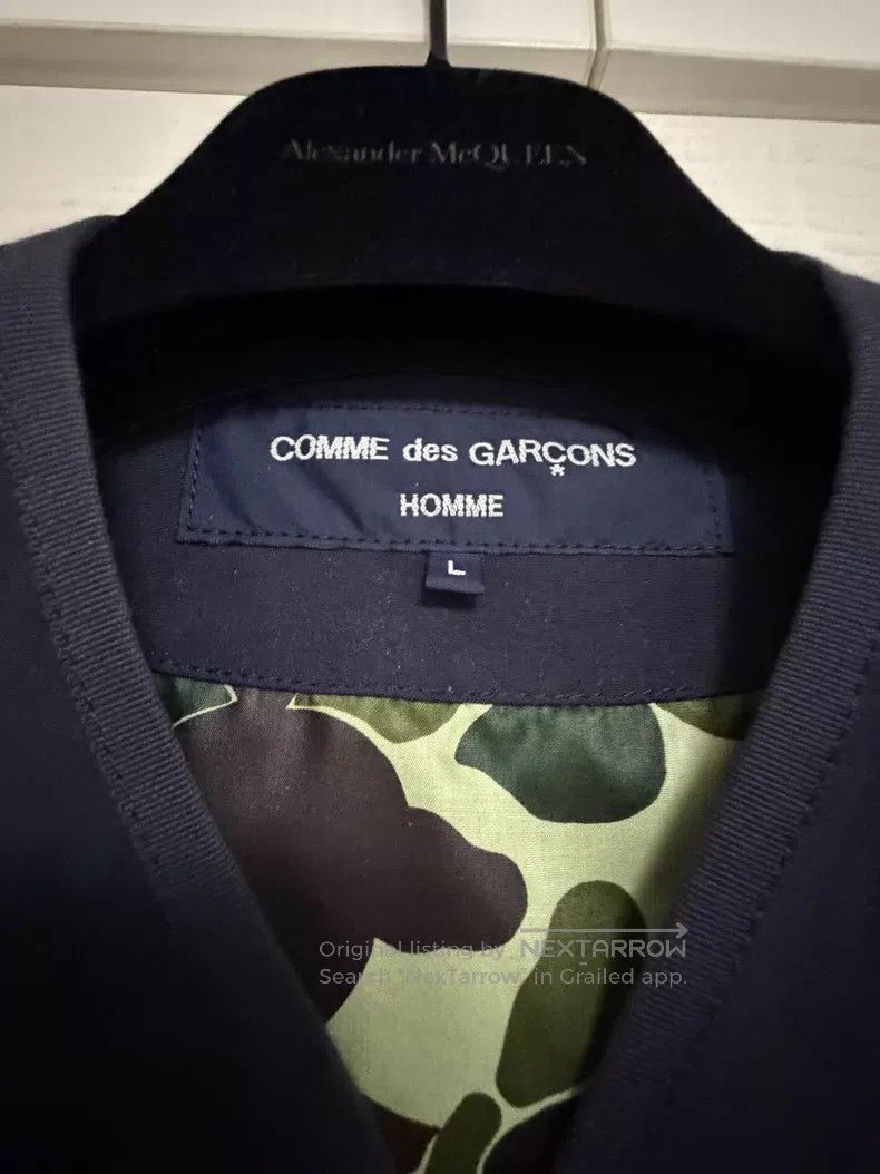 Comme des Garcons Comme Des Garcons Navy blue military style collarless jack Size US L / EU 52-54 / 3 - 2 Thumbnail