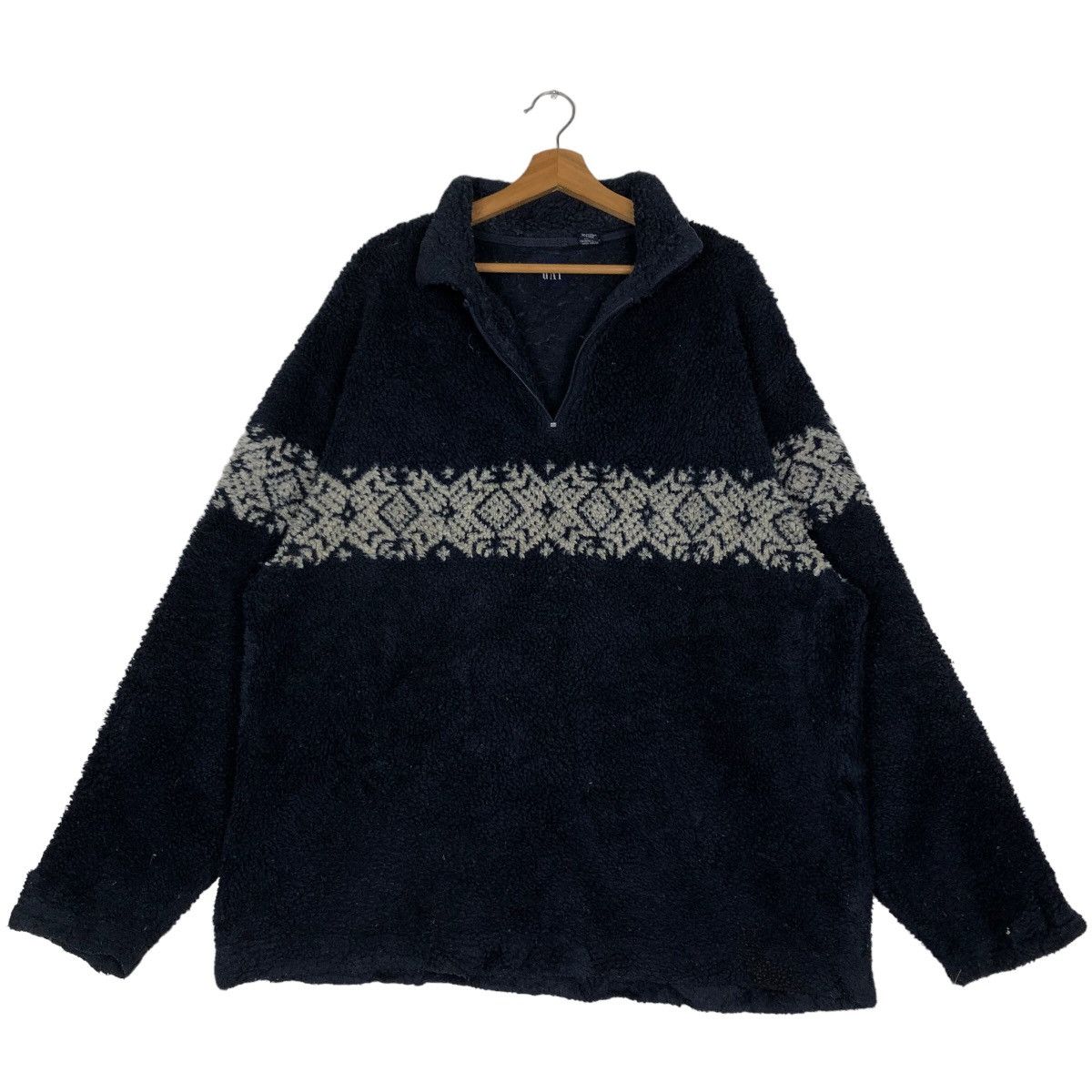 Japanese Brand 🔥90’s Vintage Sweatshirt Pull Over Gap Navajo Aztec Design Size US XL / EU 56 / 4 - 1 Thumbnail