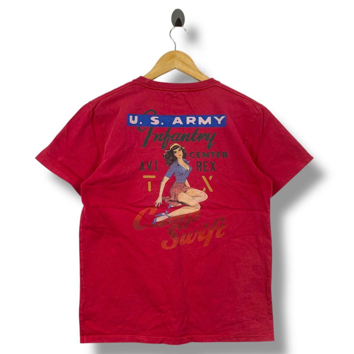 Avirex AVIREX U.S Army Infantry Center Camp Swift Graphic Tee Shirt Size US L / EU 52-54 / 3 - 1 Thumbnail
