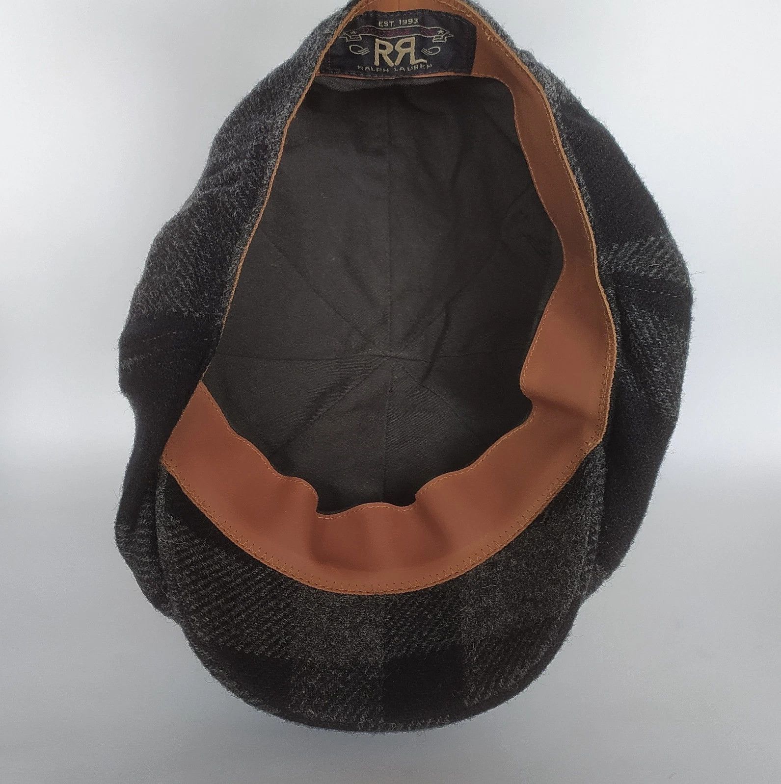 RRL Ralph Lauren DOUBLE RL Plaid Wool Twill Newsboy Cap T/3026 Size ONE SIZE - 8 Thumbnail