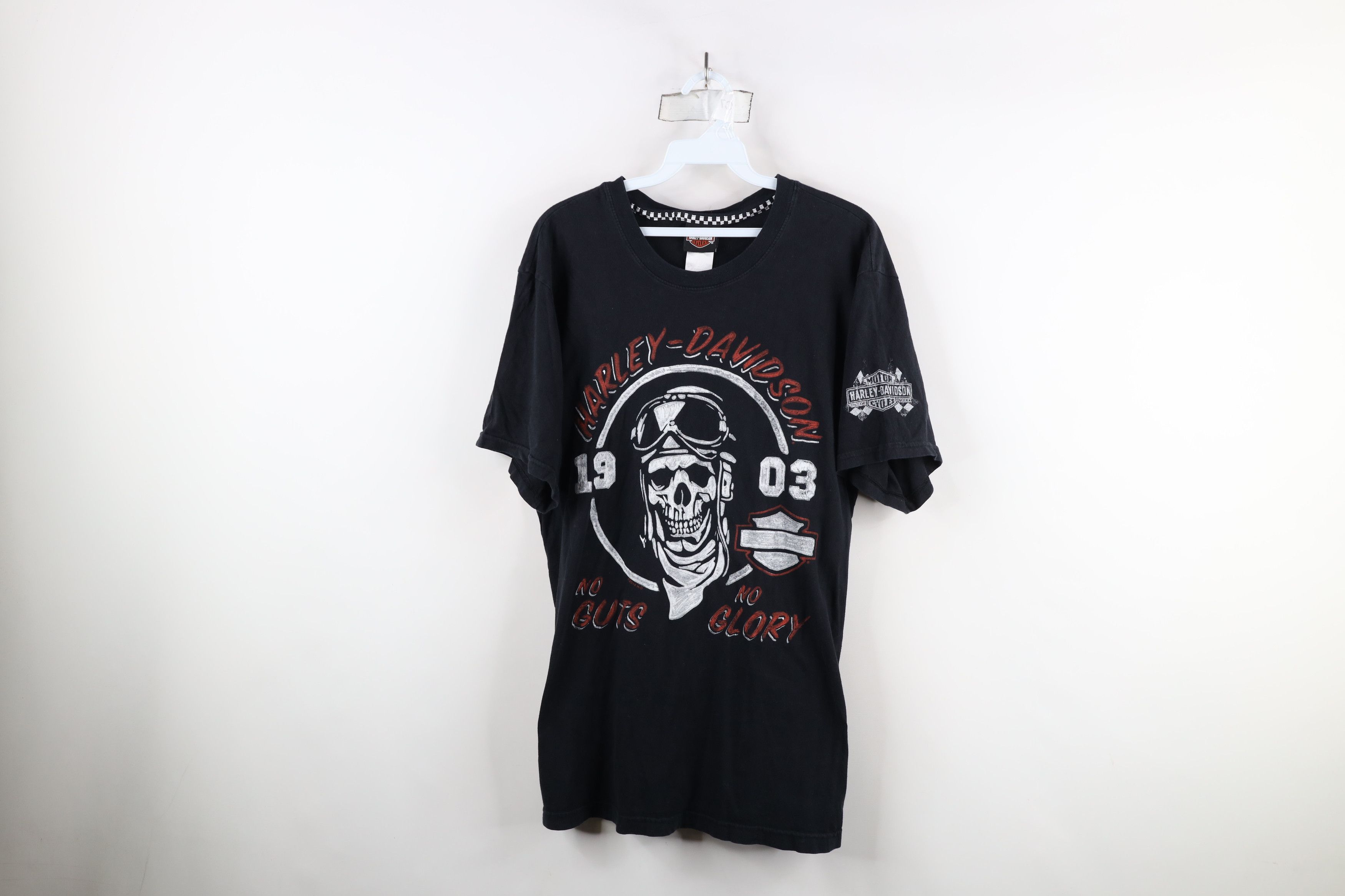 Harley Davidson × Vintage Vintage Y2K Harley Davidson Spell Skull Skeleton T-Shirt USA Size US M / EU 48-50 / 2 - 1 Thumbnail