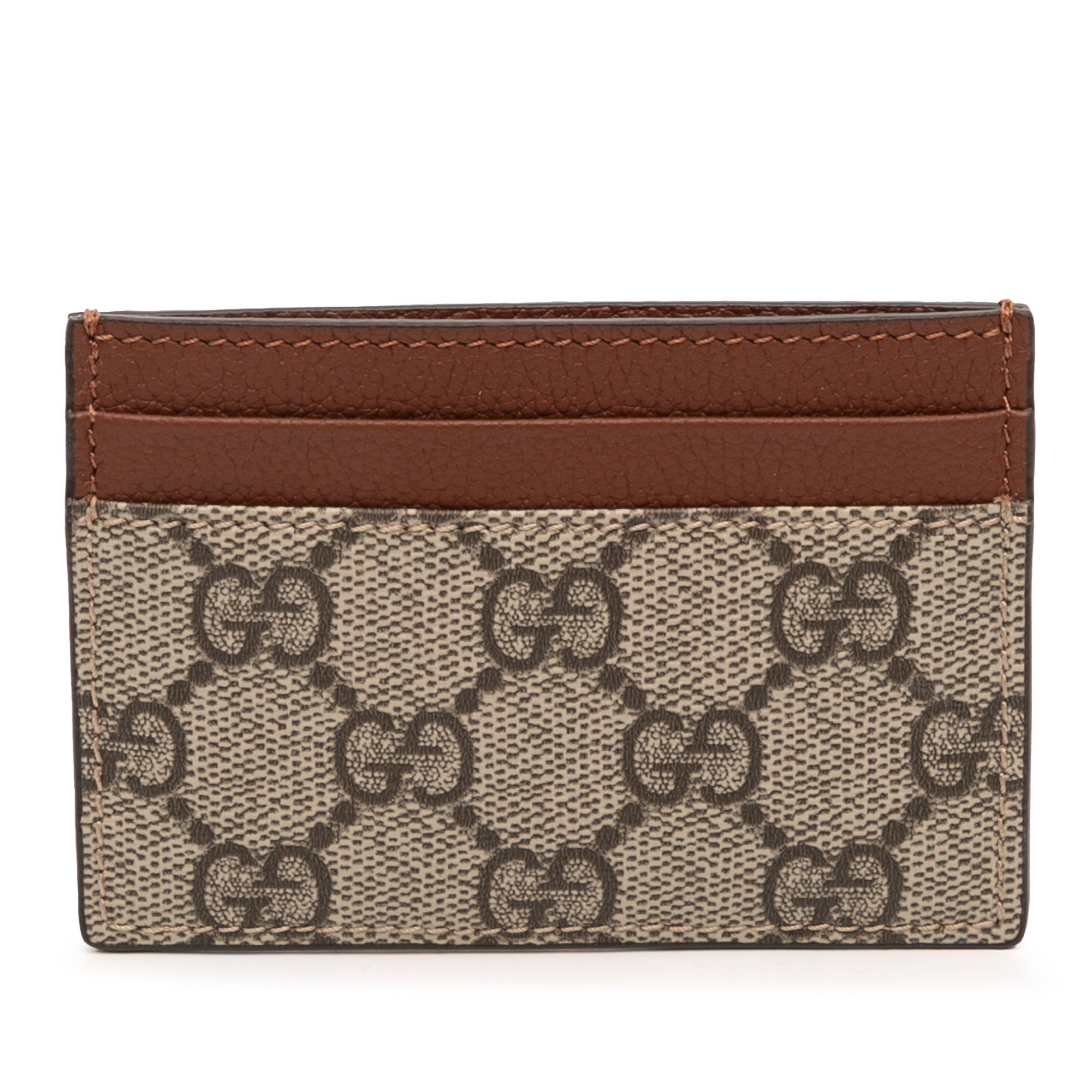 Gucci Gucci GG Supreme Card Holder Size ONE SIZE - 1 Thumbnail